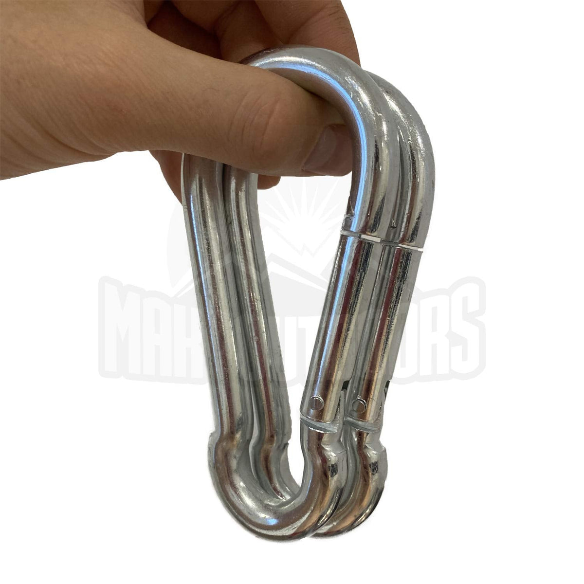 Maky Outdoors Heavy Duty Carabiners – 990lb Capacity per Clip, 4.7-Inch Spring-Loaded Clips (2 Pieces)