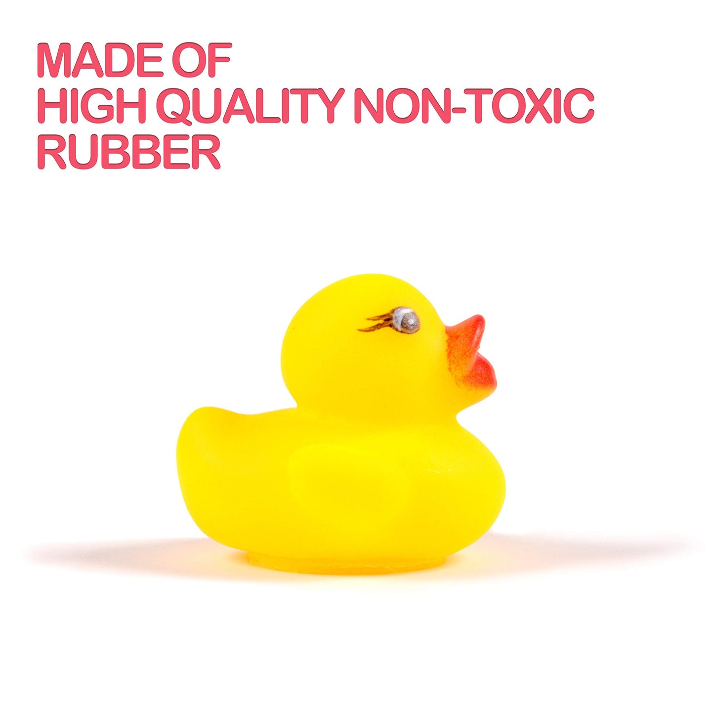 Maliweg 144-Pack Mini Rubber Ducks Set | Colorful Bath Toys for Kids & Party Favors