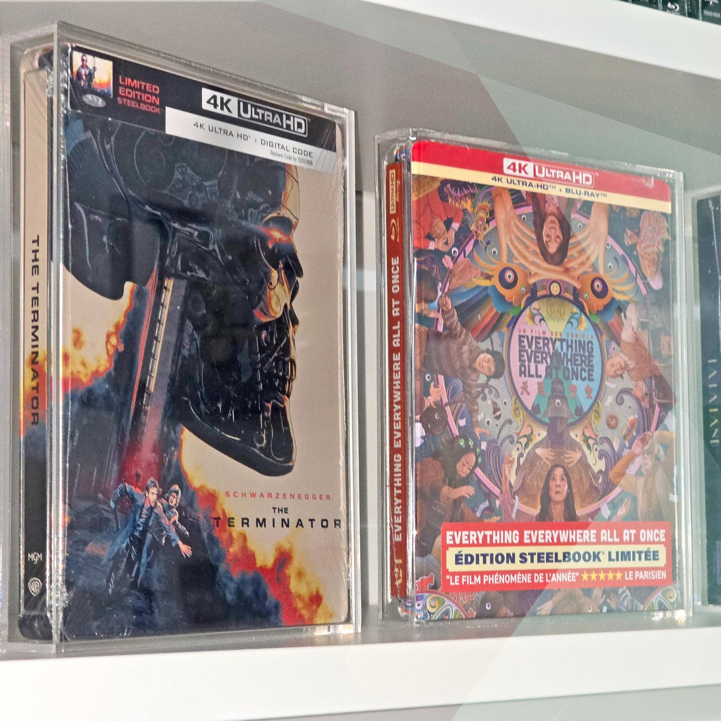 MALKO Premium Acrylic Protector Display Case – 2 Pack for Steelbook & Slipcover Blu-Ray & 4K UHD