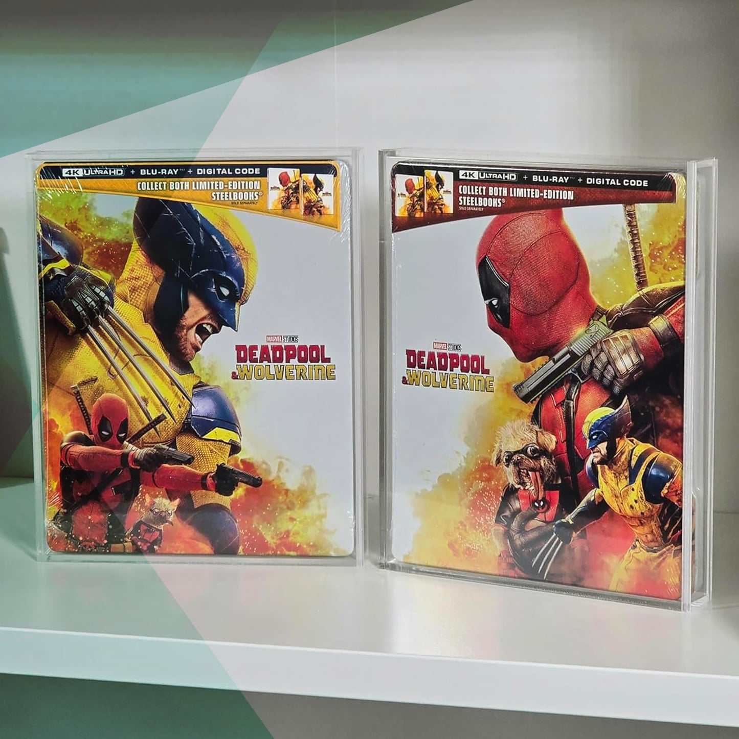 MALKO Premium Acrylic Protector Display Case – 2 Pack for Steelbook & Slipcover Blu-Ray & 4K UHD