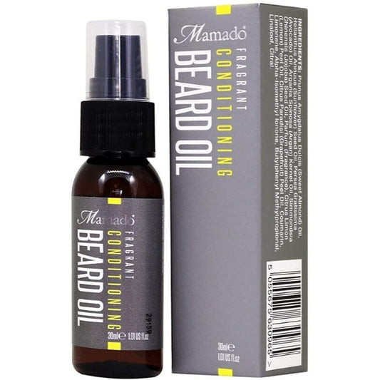 Mamado Fragrant Conditioning Beard Oil: Softens & Nourishes for Men 30ml/1.01 oz
