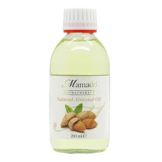 Mamado Natural Almond Oil Deeply Nourishing & Soothing for Skin & Hair 200ml/6.76 oz