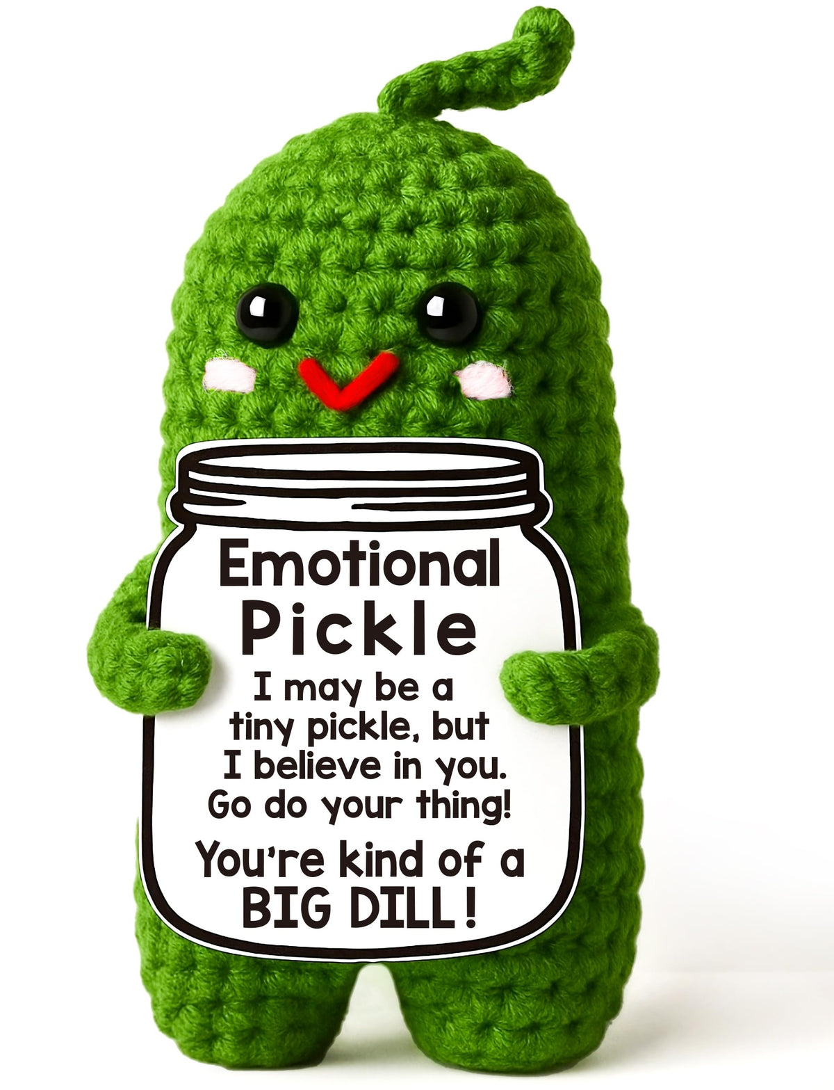 MAMAGIFTREE Emotional Support Crochet Pickle – Gift for Friends & Coworkers