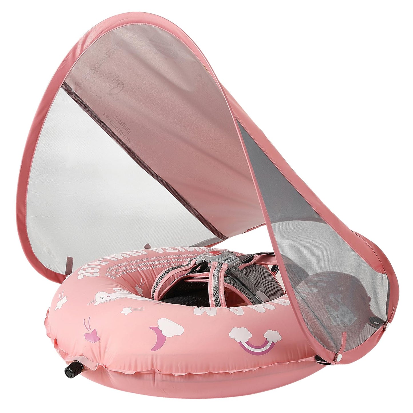 Mambobaby Self-Inflating Baby Pool Float with Canopy – AnjeeIOT