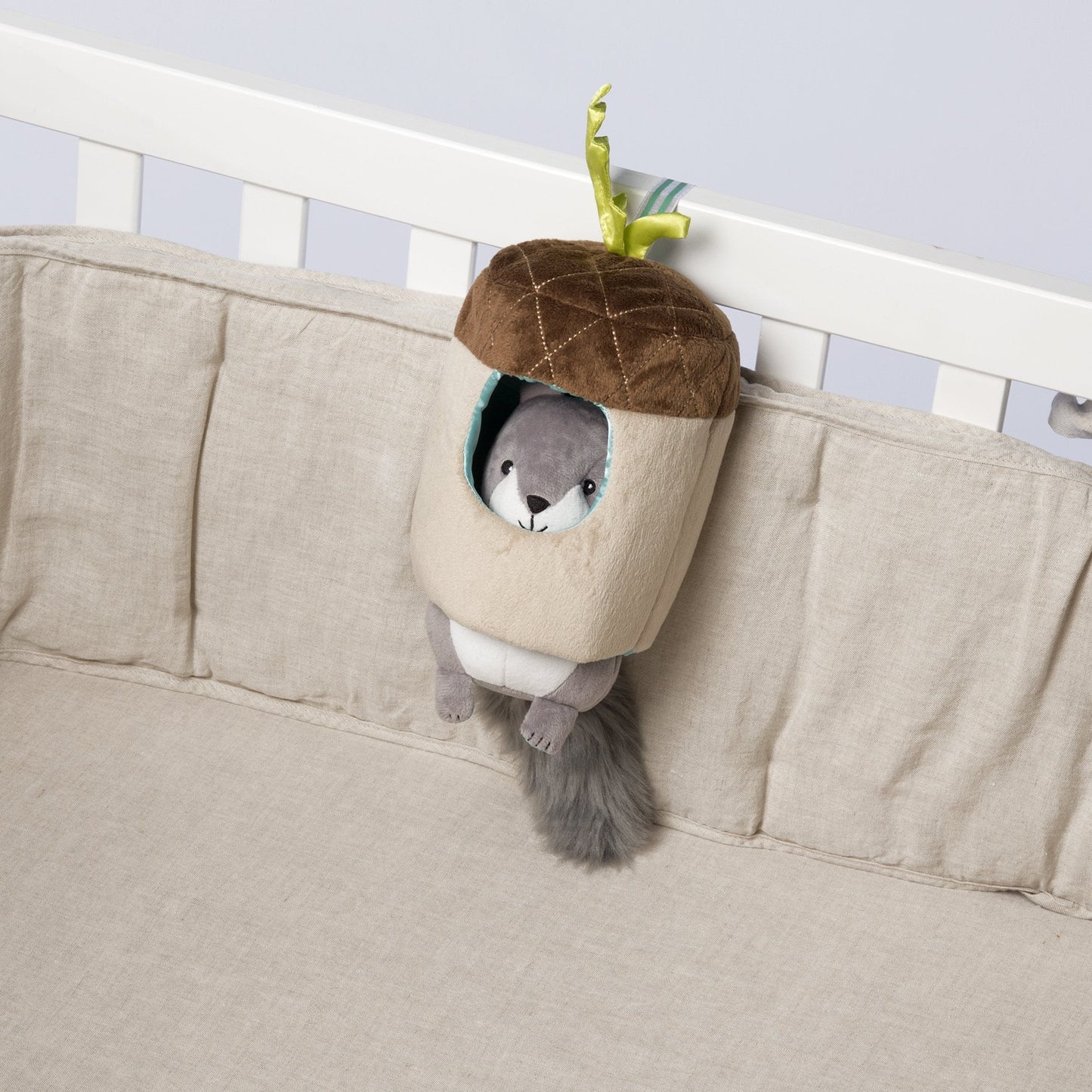 Manhattan Toy Lullaby Squirrel Pull Musical Crib Toy