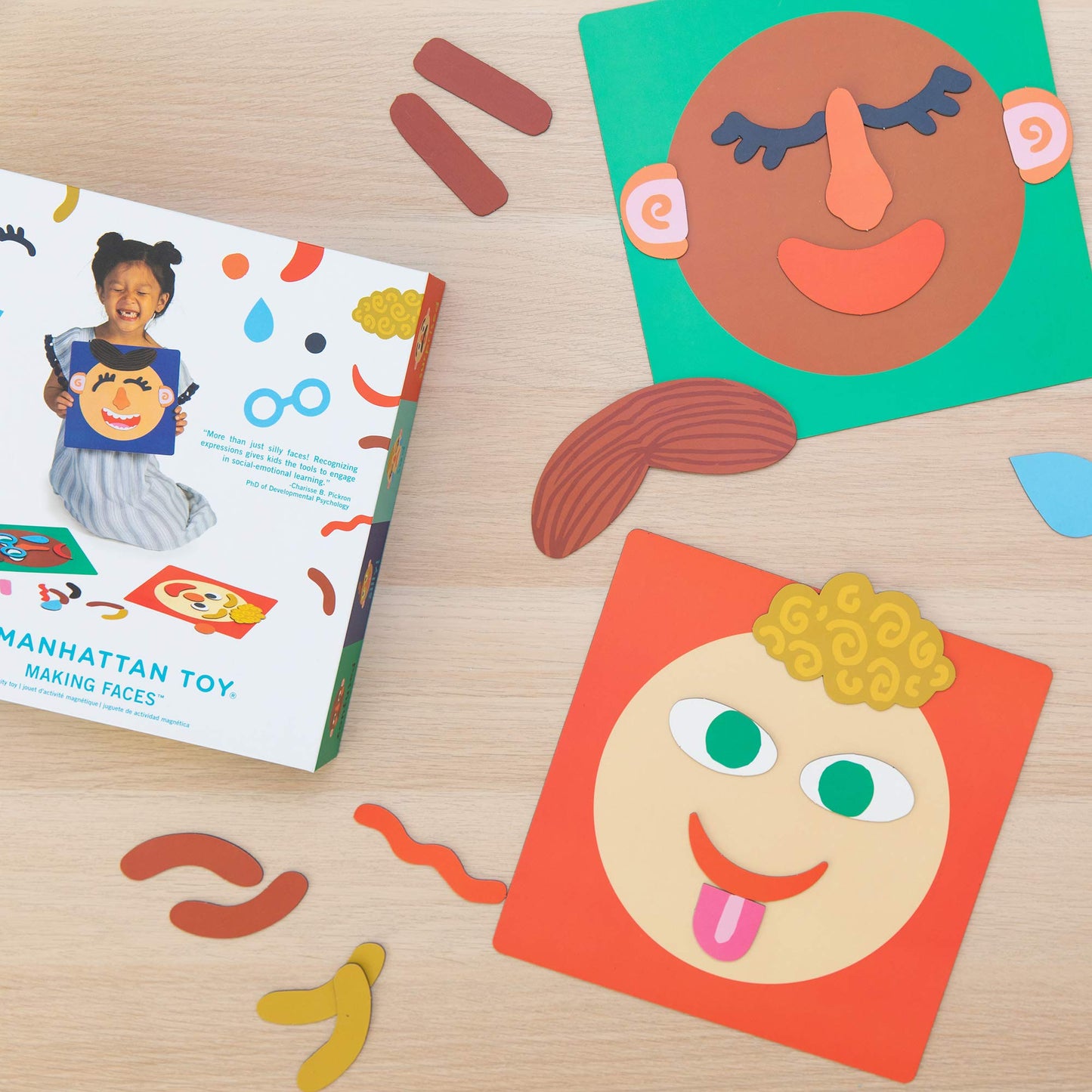 Manhattan Toy Making Faces: 34-Piece Bilingual Emotion Toy for Kids 3+