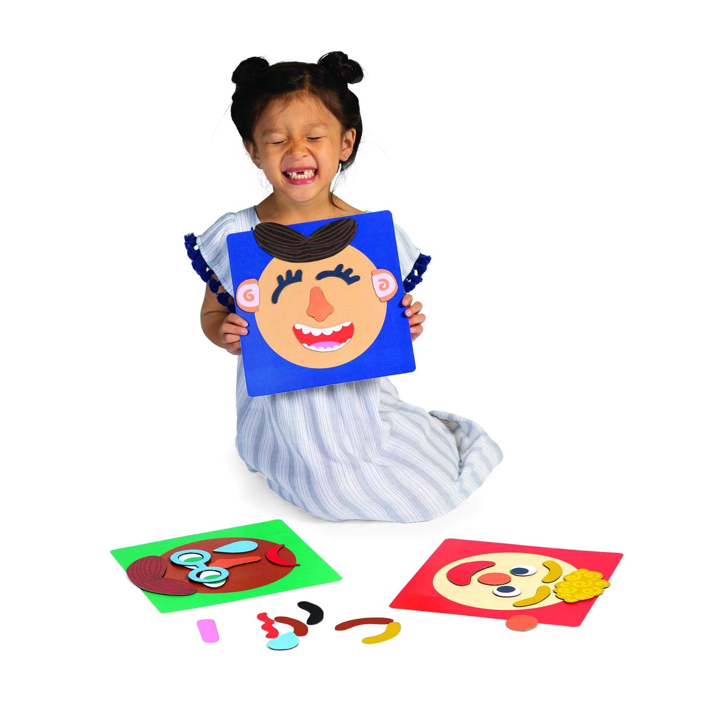 Manhattan Toy Making Faces: 34-Piece Bilingual Emotion Toy for Kids 3+