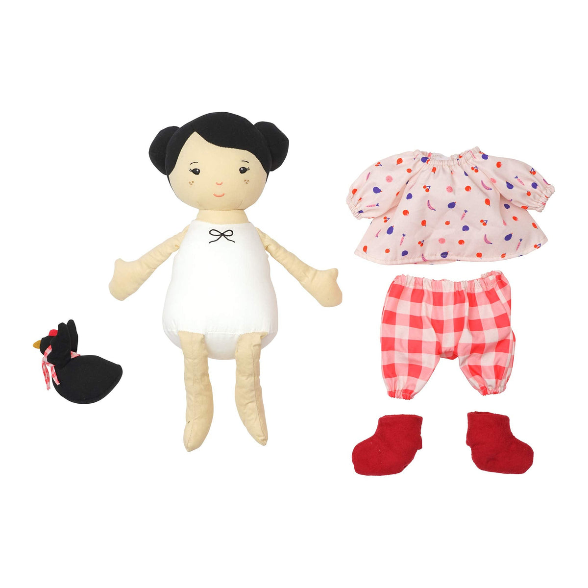 Manhattan Toy Playdate Friends Nico: Machine Washable 14-Inch Doll with Mini Rooster Companion