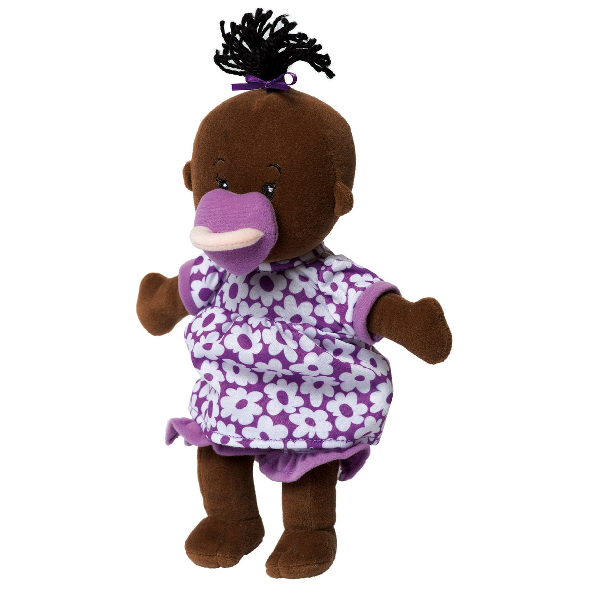 Manhattan Toy Wee Baby Stella Brown 12-inch Soft Baby Doll | Magnetic Pacifier & Lifelike Details