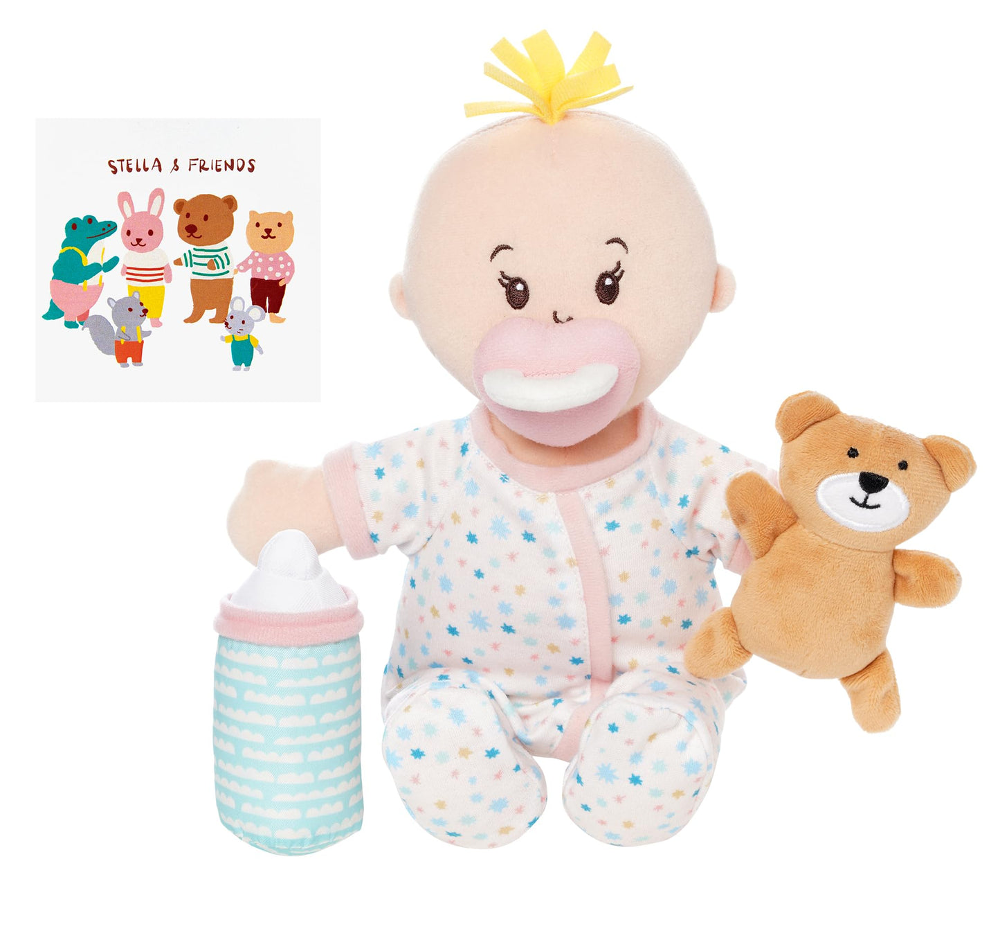Manhattan Toy Wee Baby Stella Sleepy Time Scents Soft Doll Set, 12-inch Peach