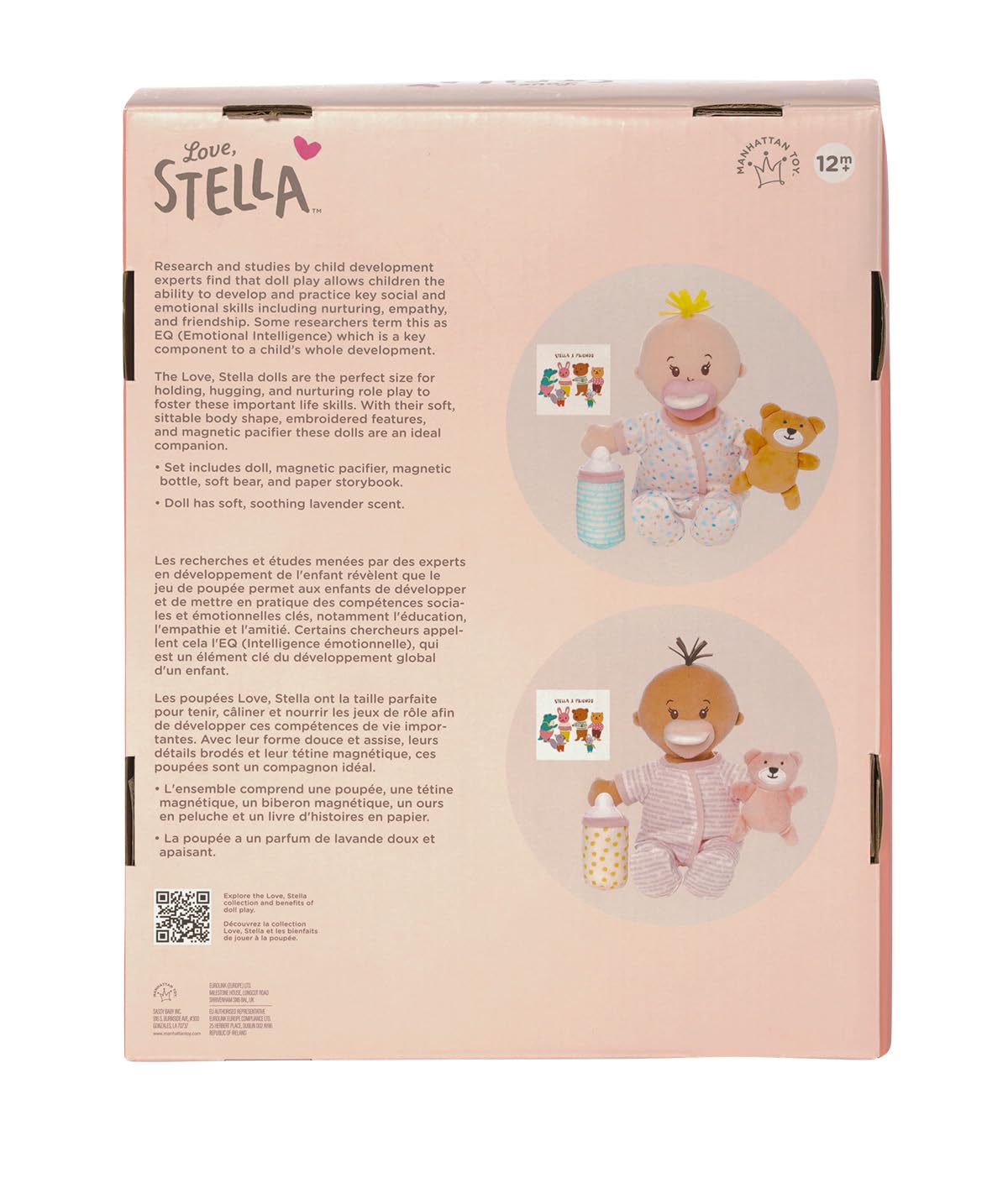 Manhattan Toy Wee Baby Stella Beige Sleepy Times Scent 12-inch Soft Baby Doll Set