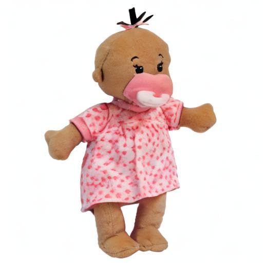 Manhattan Toy Wee Baby Stella Beige 12-Inch Soft Baby Doll | Magnetic Pacifier
