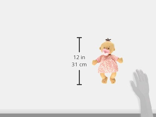 Manhattan Toy Wee Baby Stella Beige 12-Inch Soft Baby Doll | Magnetic Pacifier