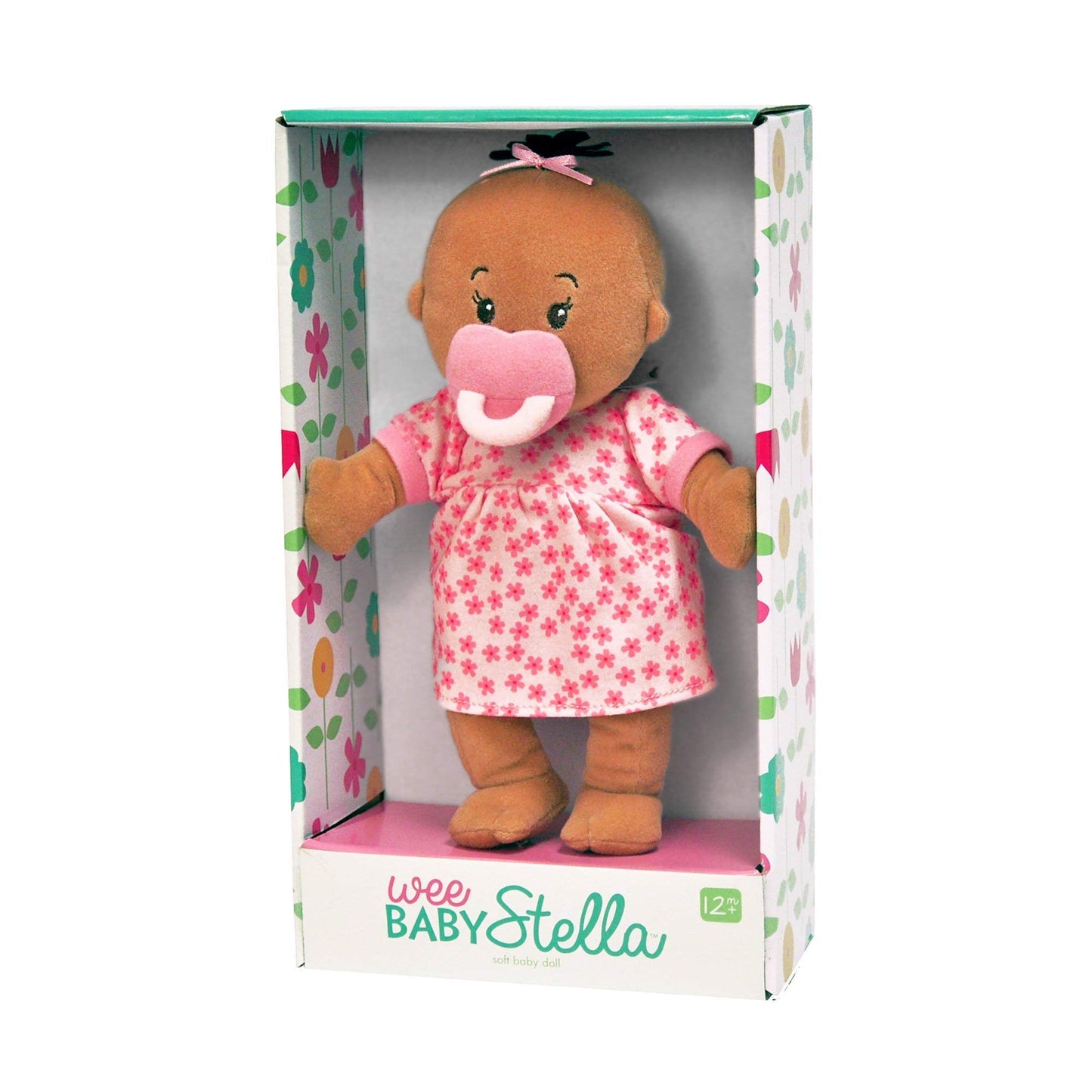 Manhattan Toy Wee Baby Stella Beige 12-Inch Soft Baby Doll | Magnetic Pacifier
