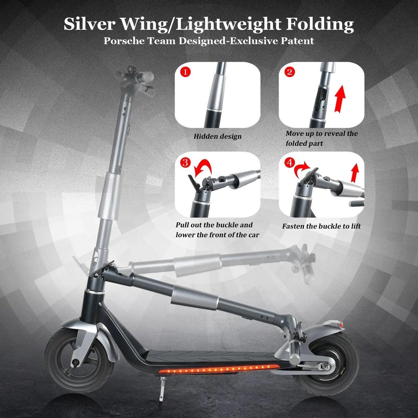Mankeel MK006 Sliver wings Porsche design electric scooter