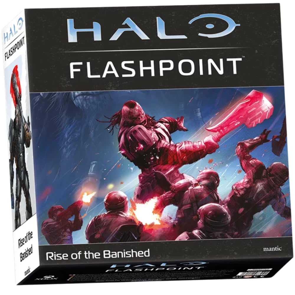 Mantic Halo: Flashpoint Rise of the Banished Faction Set – Banished Miniatures & Deluxe Board