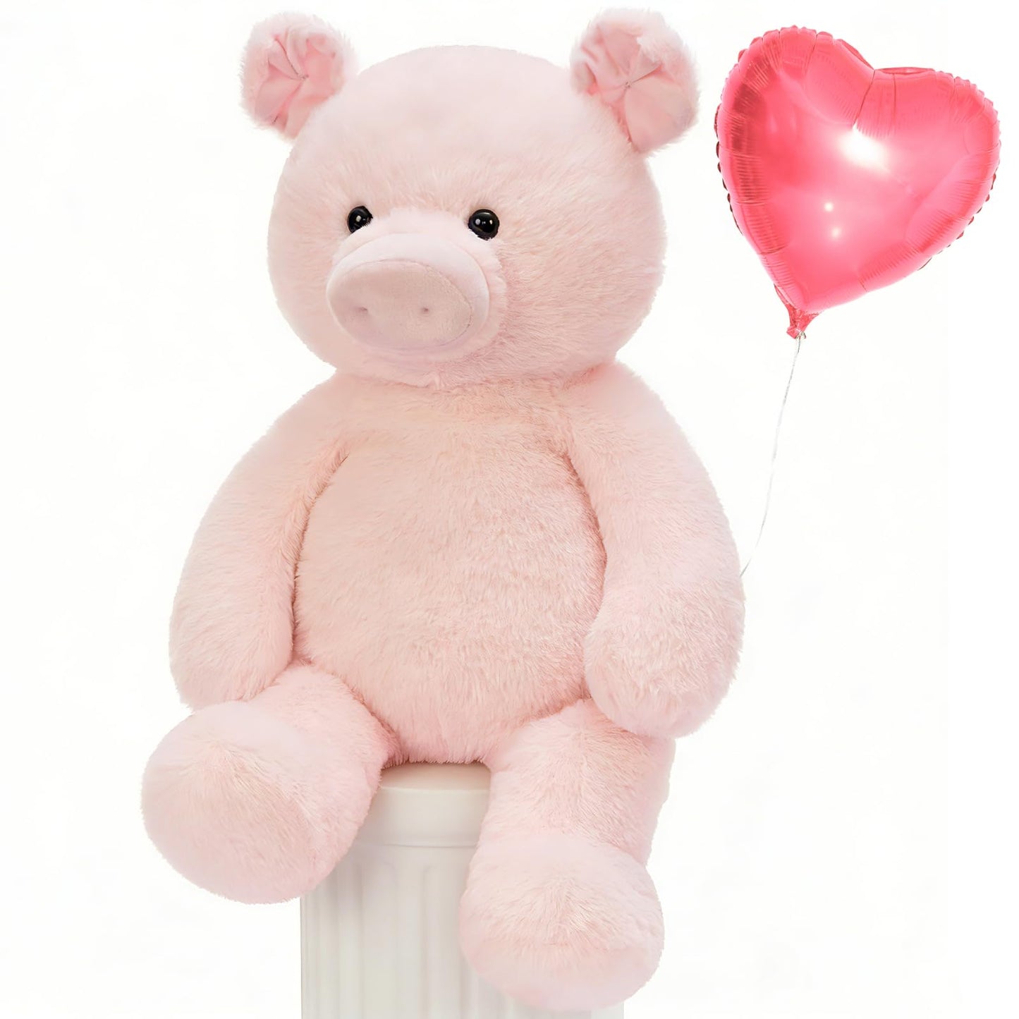 MaoGoLan 24-Inch Large Pink Pig Plush | Cute Piglet Stuffed Animal for Kids, Farm Decor & Gifts