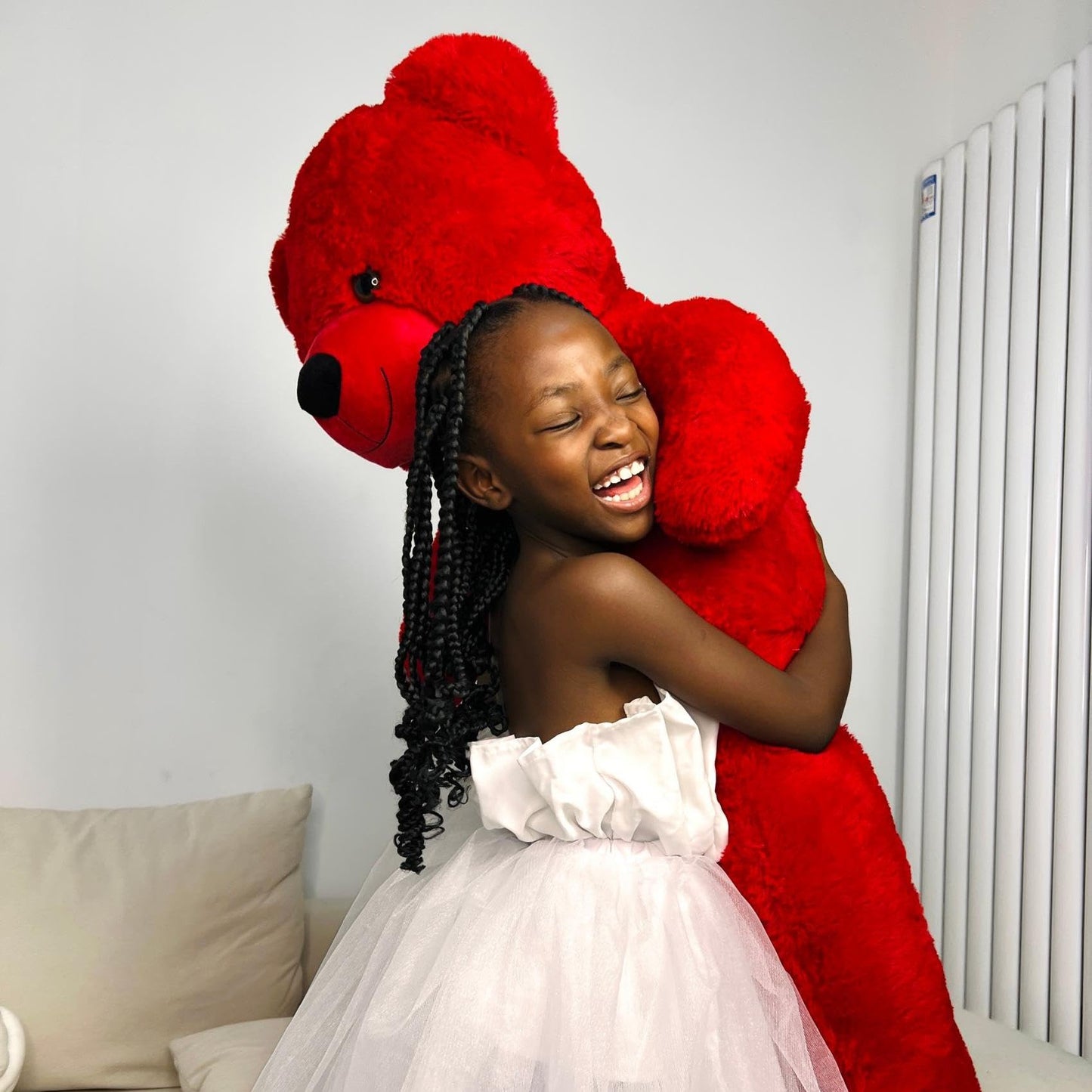 MaoGoLan 55-Inch Big Teddy Bear – Life-Size Plush Red Bear Gift for Christmas, Valentine’s Day or Birthday