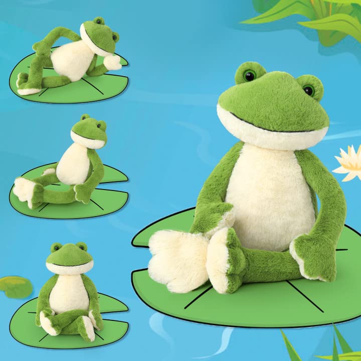 MaoGoLan 24-Inch Giant Frog Plush — Soft Green Stuffed Animal for Kids & Teens