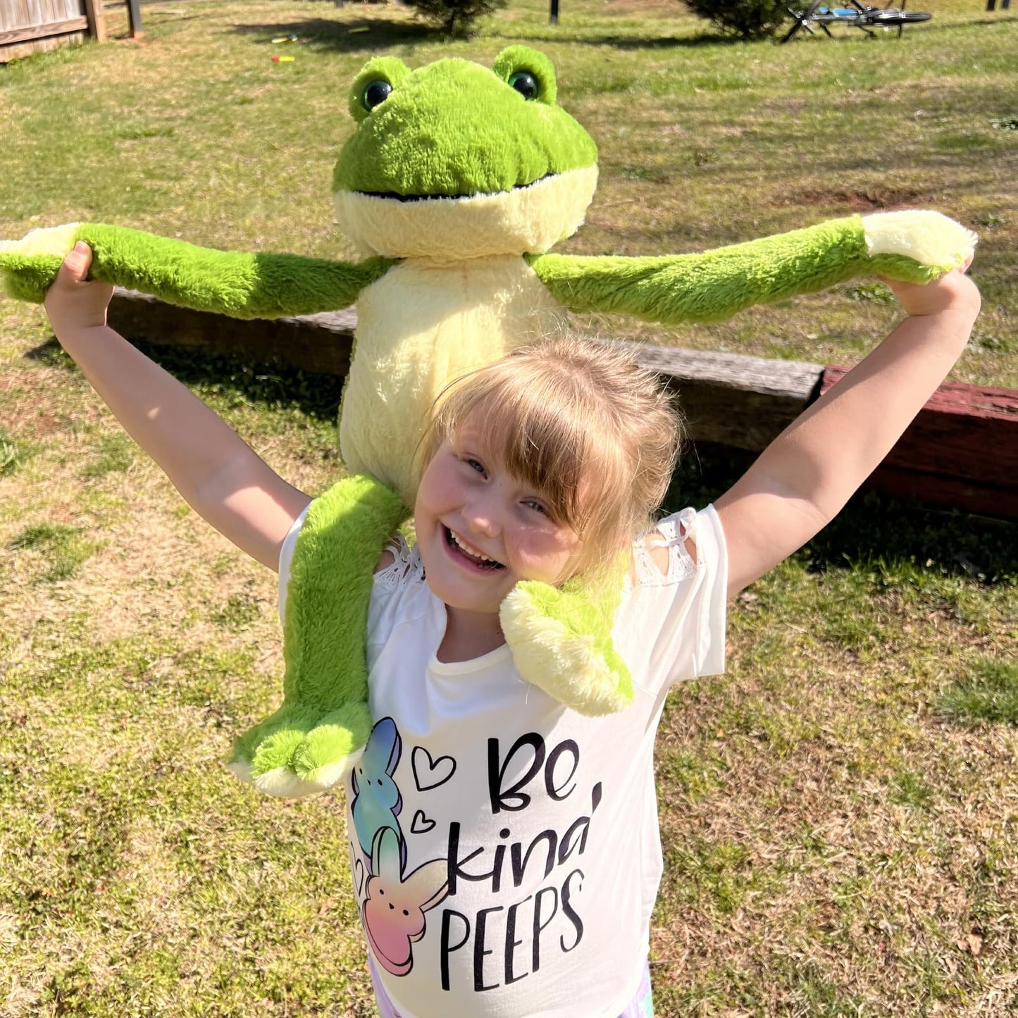 MaoGoLan 24-Inch Giant Frog Plush — Soft Green Stuffed Animal for Kids & Teens