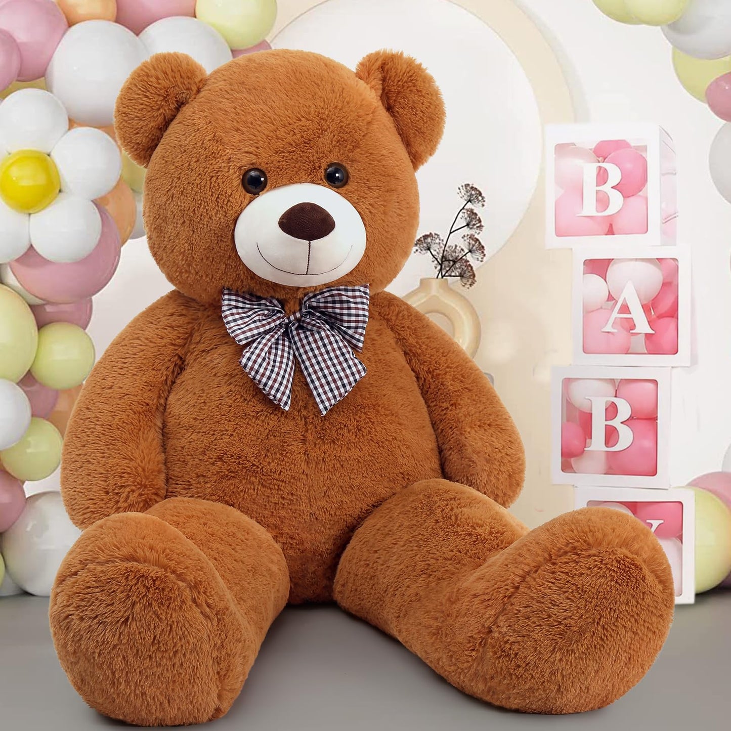 MaoGoLan Giant Brown Teddy Bear – 47-Inch Plush, Ultra-Soft Big Bear Gift