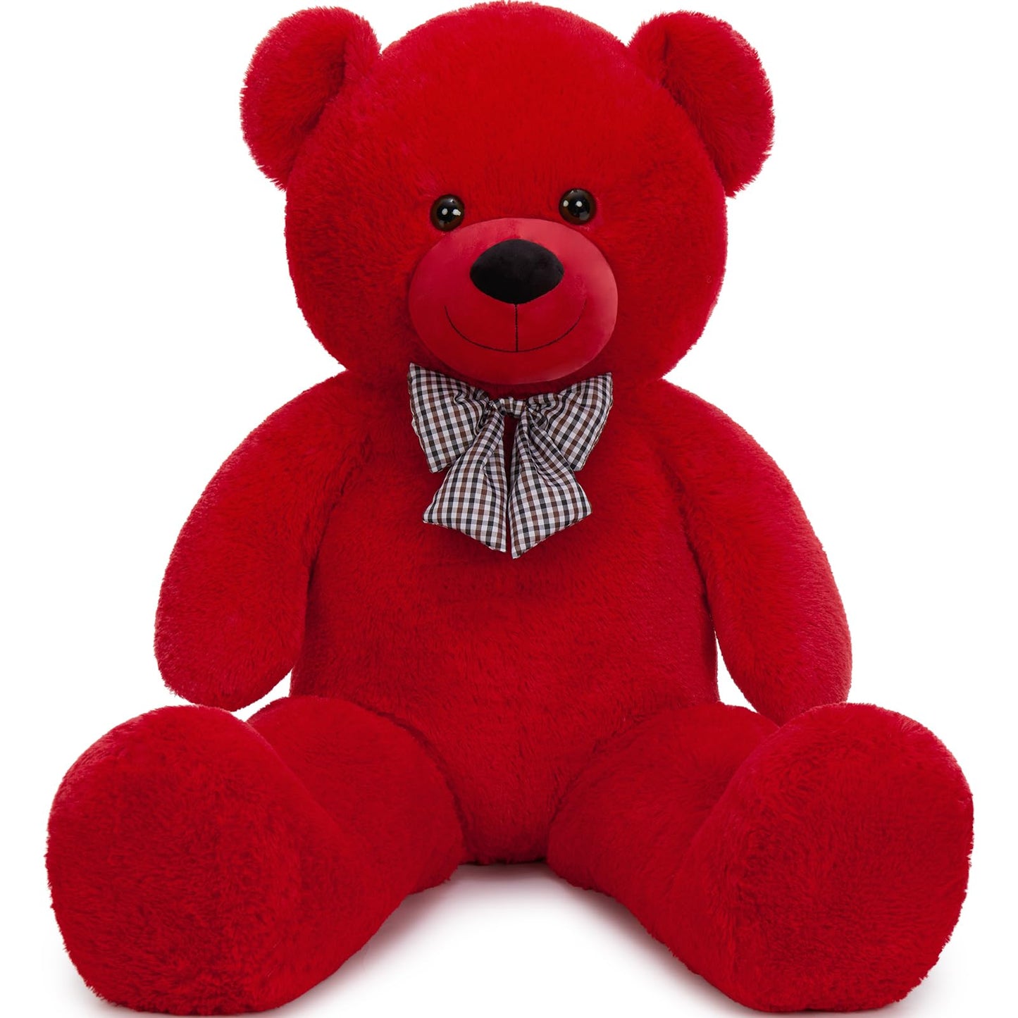 MaoGoLan Giant Teddy Bear 47in Red Plush — Big Cuddle Buddy Gift
