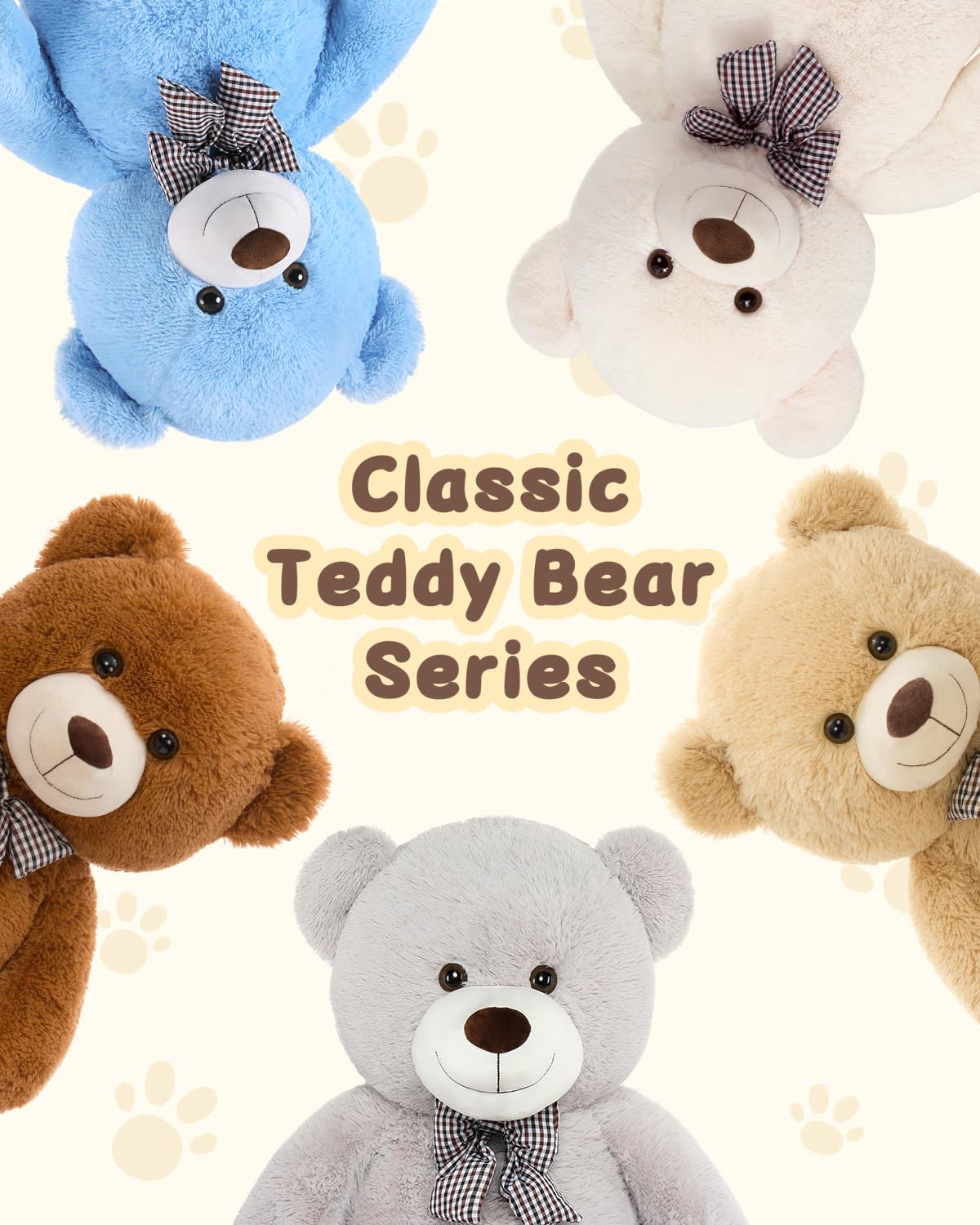 MaoGoLan Giant Teddy Bear Plush Toy – 39-Inch Ultra-Soft Large Stuffed Animal