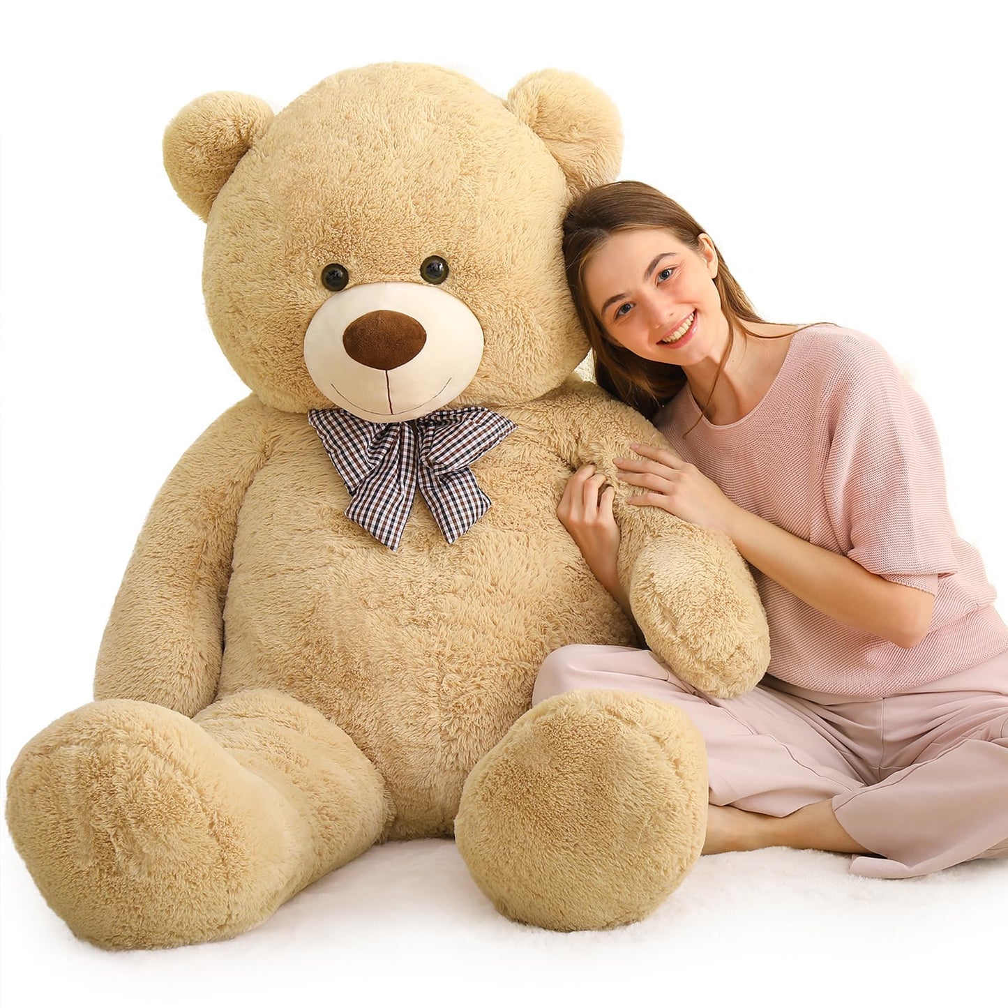 MaoGoLan Giant Teddy Bear Plush – Life-Size, Ultra-Soft Cuddle Gift for Baby Showers, Christmas, Valentines