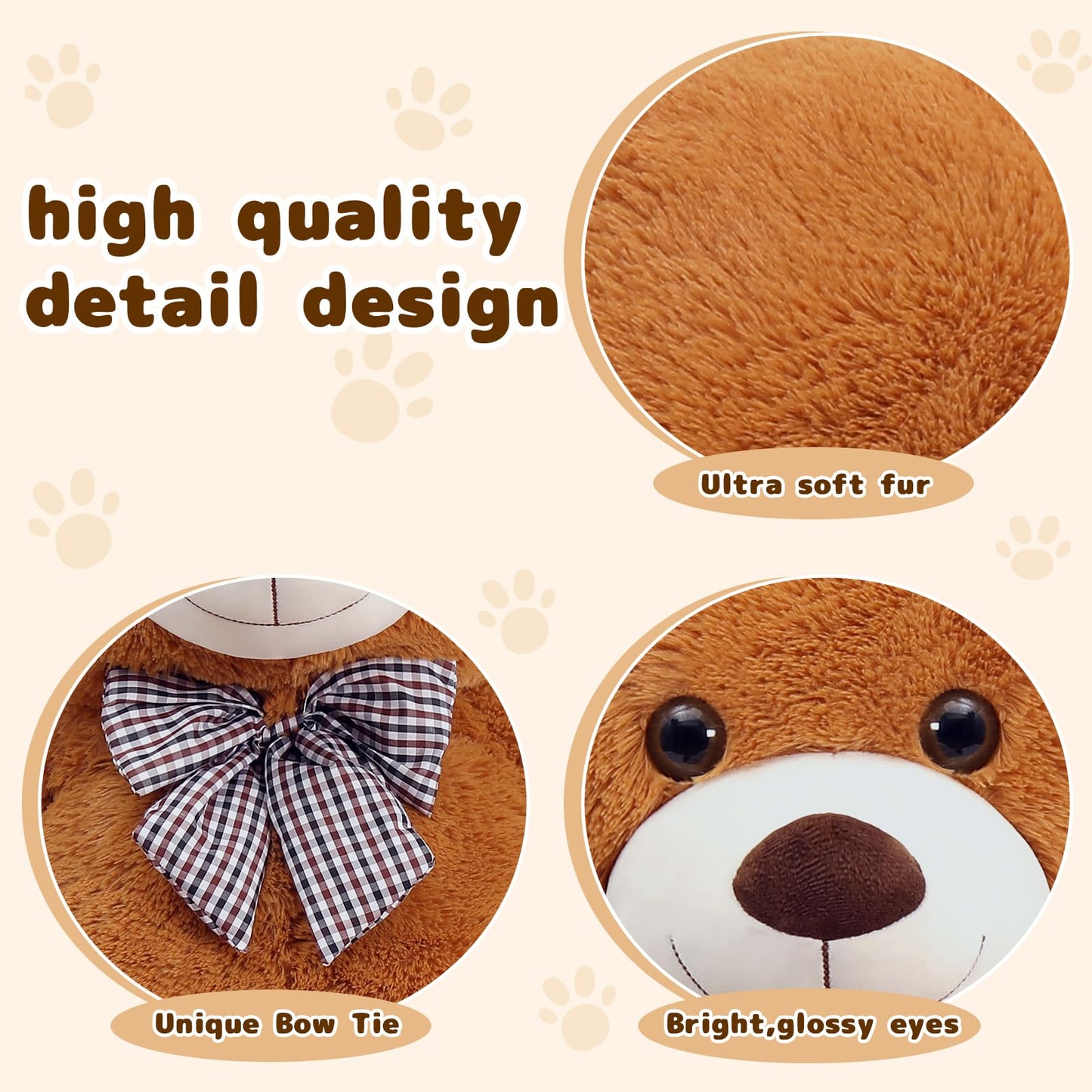 MaoGoLan Giant 55-Inch Teddy Bear – Extra Large Plush Gift & Cuddle Buddy