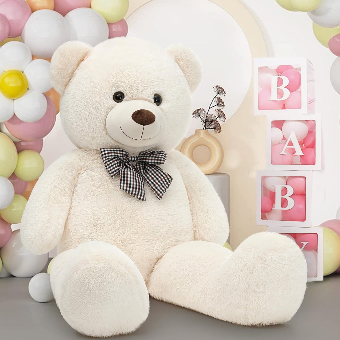 MaoGoLan Giant Teddy Bear – 47-Inch Life Size Plush, 4 Feet Big Stuffed Bear