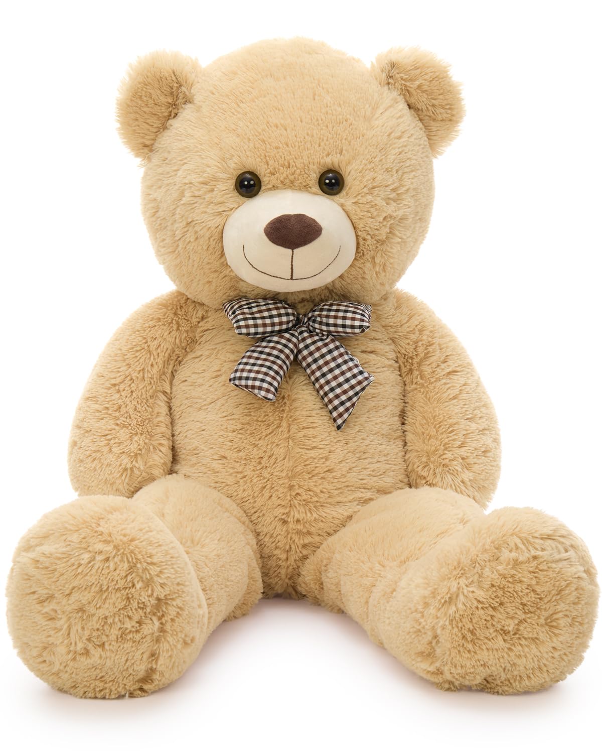 MaoGoLan Giant Teddy Bear Plush Toy - 39-Inch Ultra-Soft Tan Bear for Gifts, Baby Showers & Valentines Day