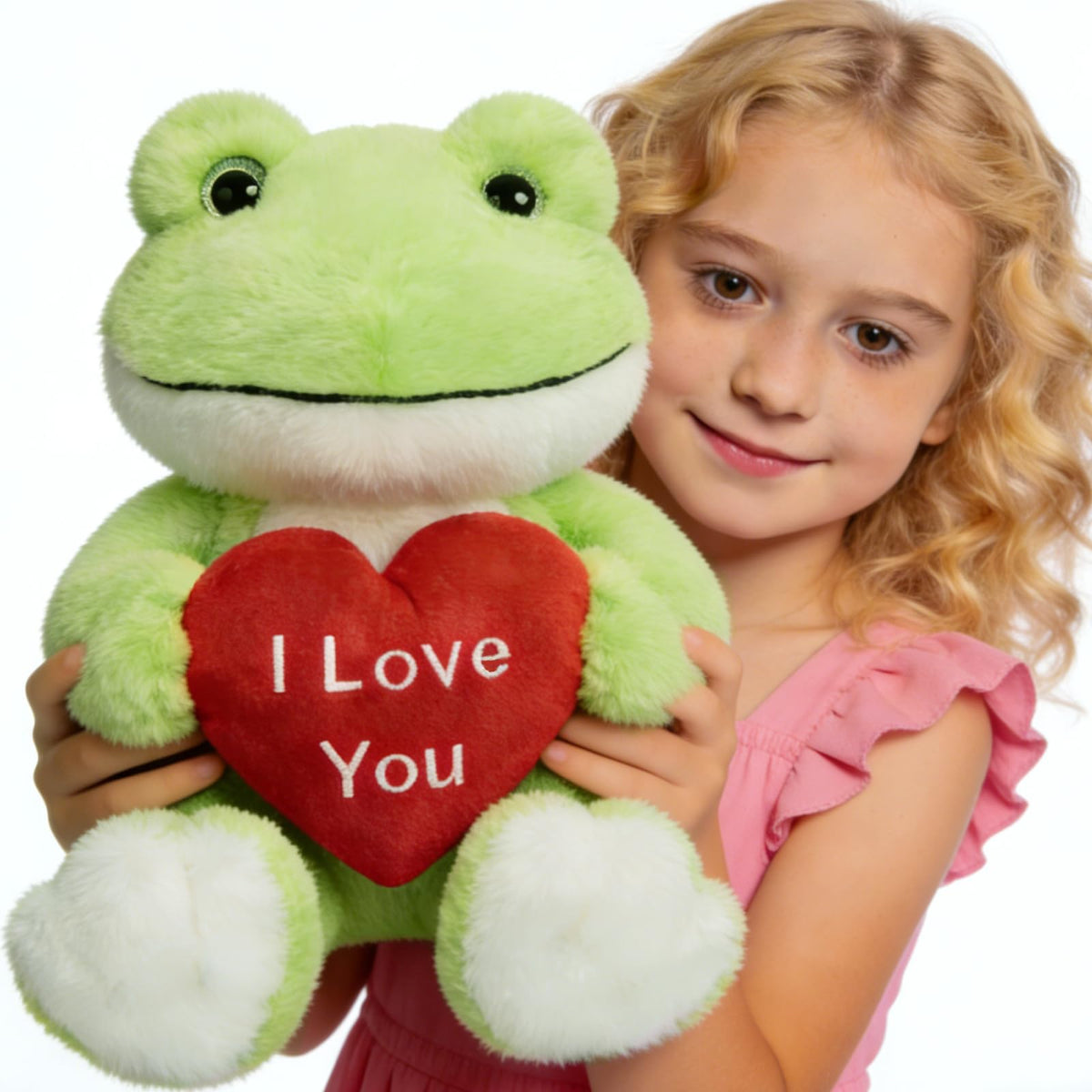 MaoGoLan Large Plush Frog with Heart – 18-Inch Valentine Gift