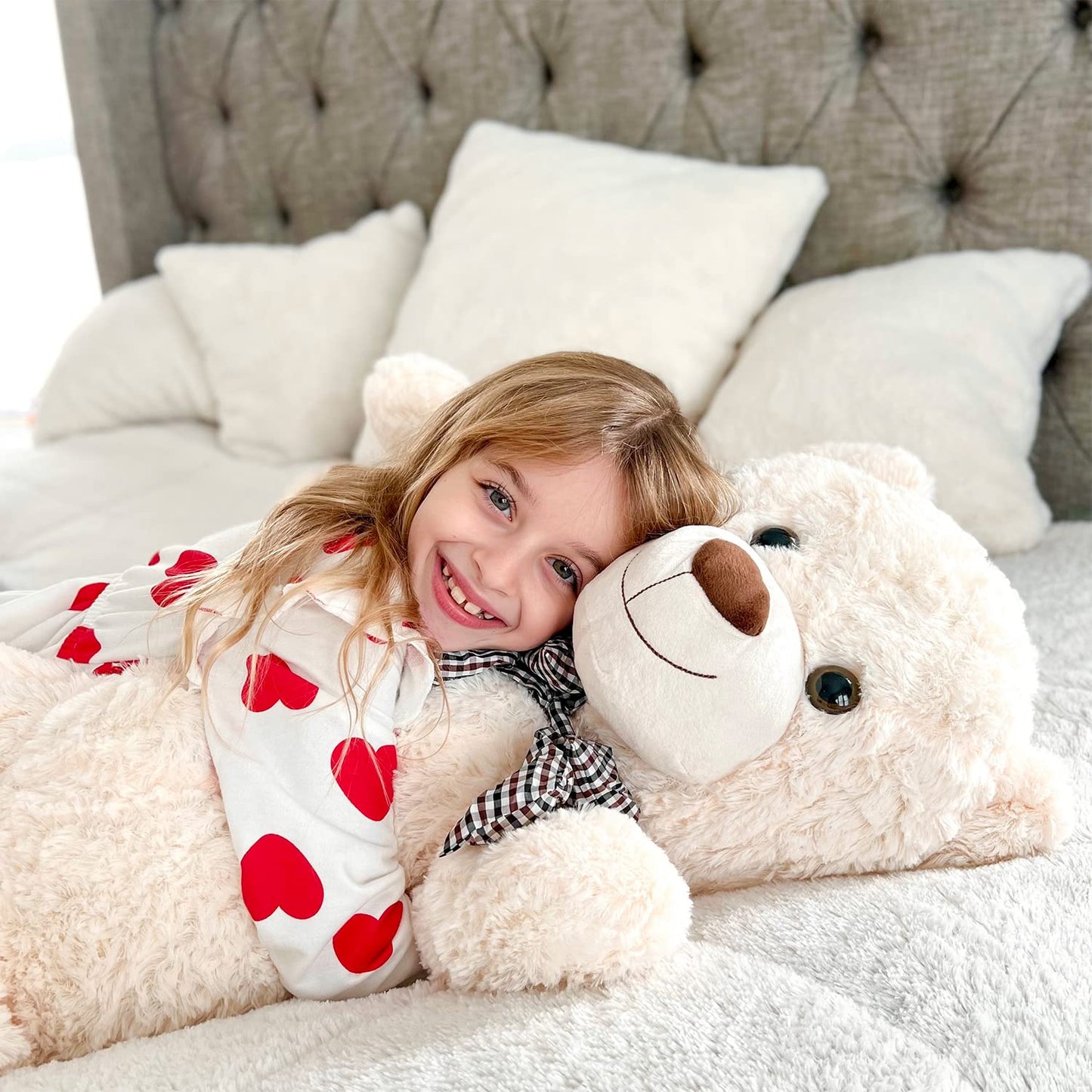 MaoGoLan Giant Teddy Bear – 47-Inch Life Size Plush, 4 Feet Big Stuffed Bear