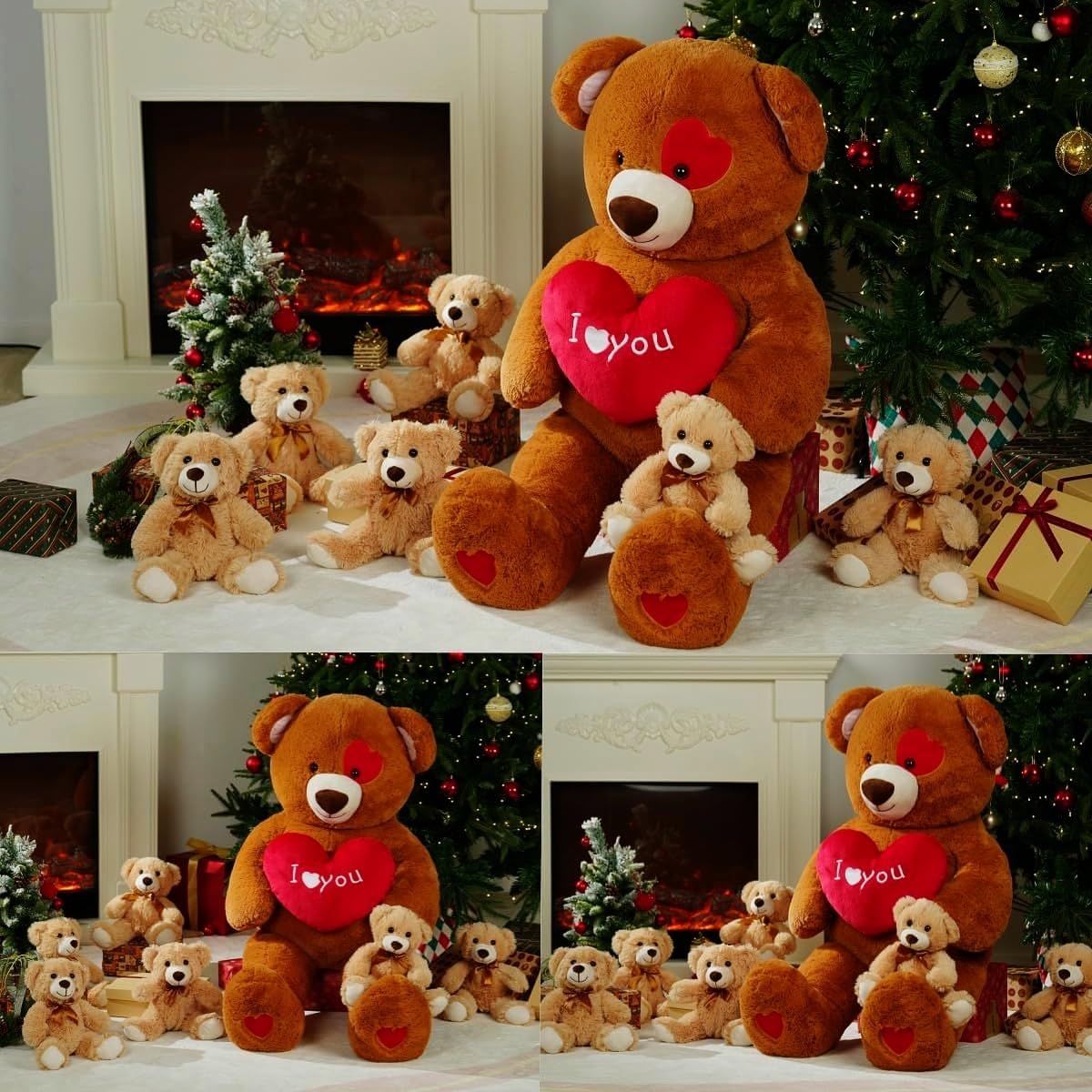 MaoGoLan Giant 4ft Teddy Bear with Heart – Romantic Valentines Gift