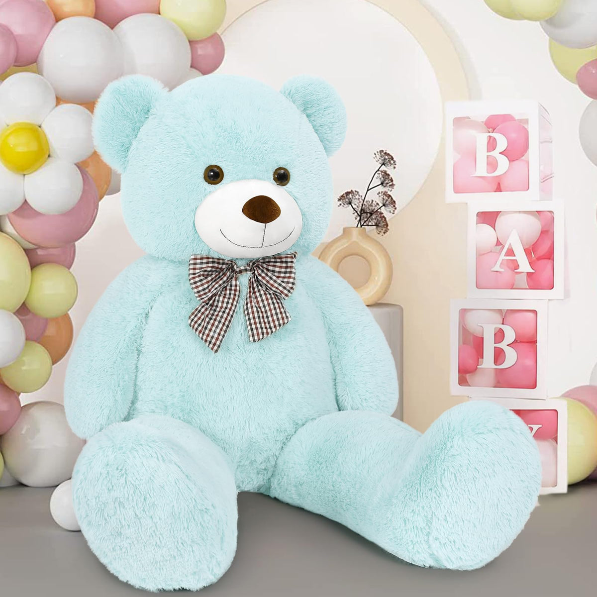 MaoGoLan Giant Teddy Bear 4 Feet — 47 Inches Tall, Ultra-Soft Plush Gift for Baby Showers, Birthdays & Valentine's Day