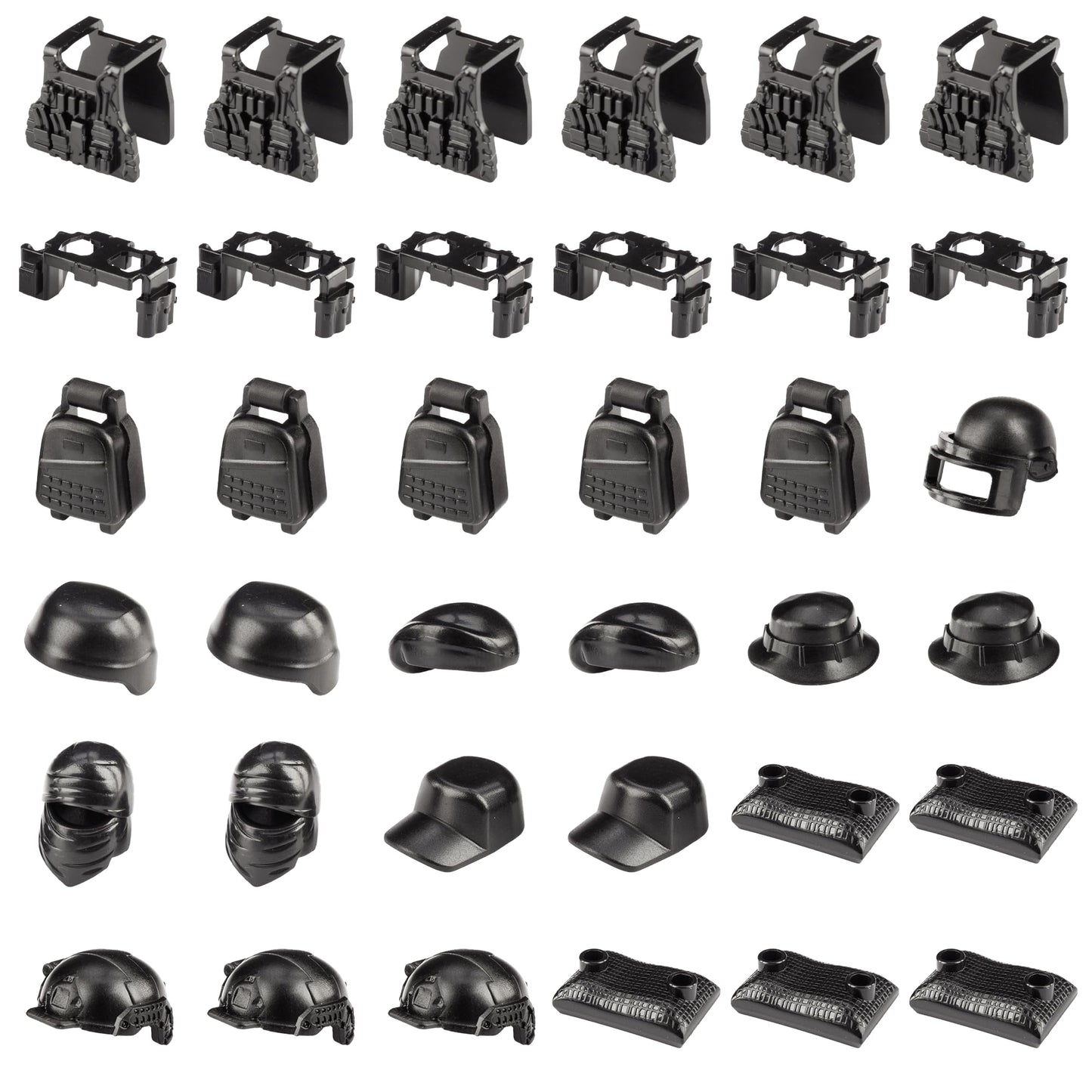 MaozyHomie 51 Pcs Toy Soldiers Set – US Camouflage Weapons, Army Battle Toys, Compatible with Major Brands