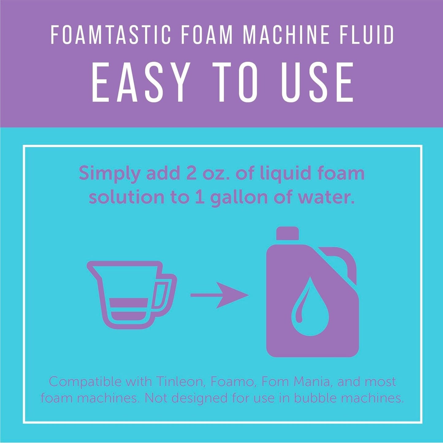 Maplefield Foam Machine Solution — 16 Gallon Foam Fluid for Backyard Parties