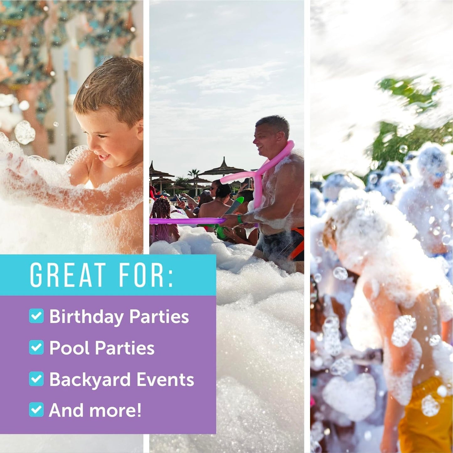 Maplefield Foam Machine Solution — 16 Gallon Foam Fluid for Backyard Parties