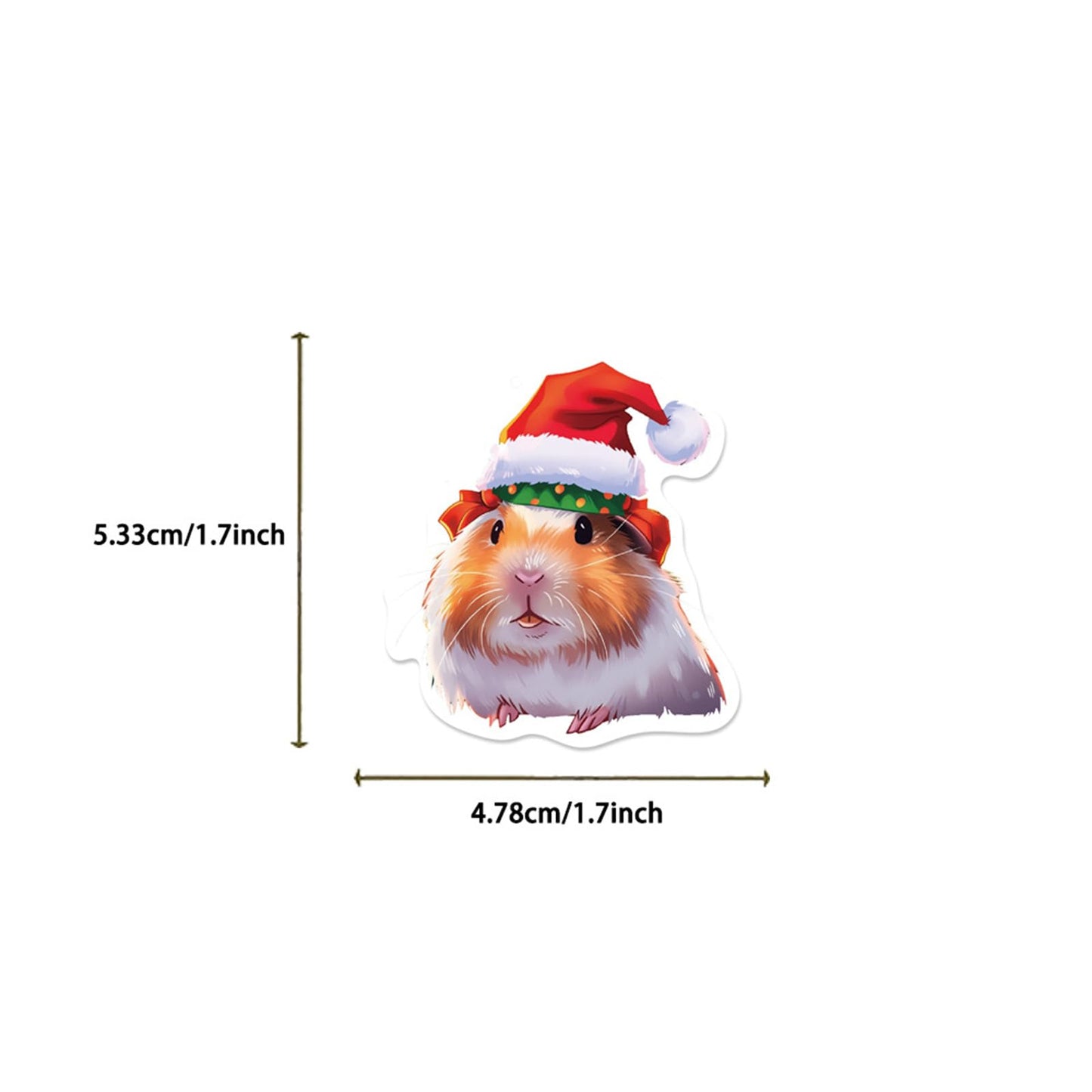 MAQIYI 50pcs Guinea Pig Stickers – Cute Cartoon Cavy Vinyl Decals for Laptops, Water Bottles & Journals
