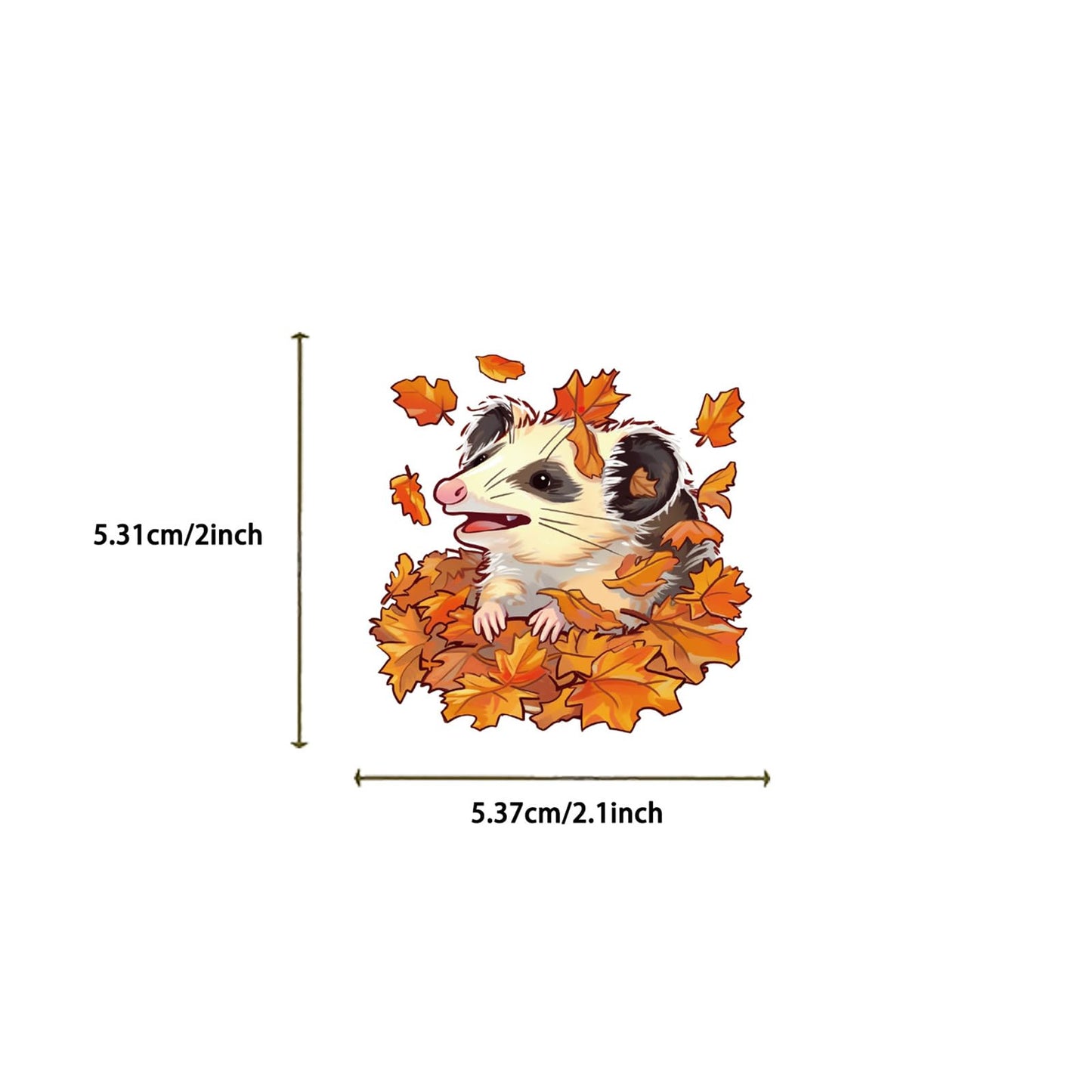 MAQIYI 50Pcs Possum Stickers – Waterproof Vinyl Decals for Laptops, Water Bottles & More