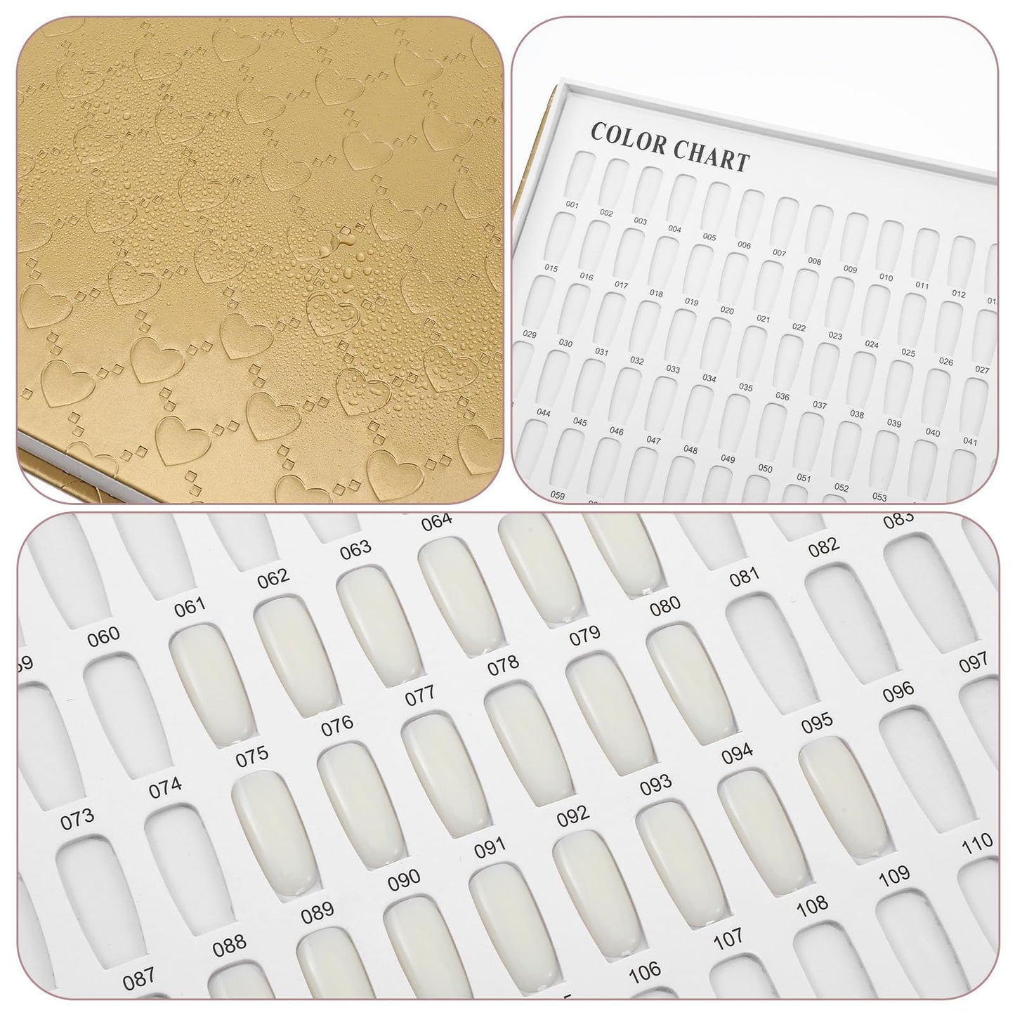 MAQUITA 308-Color Nail Swatch Book with 360 Tips – Portable Salon Display