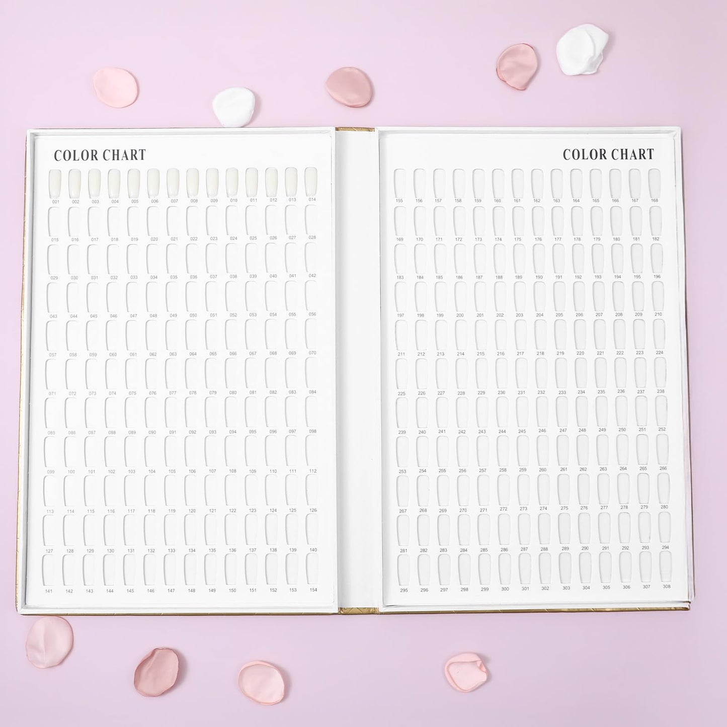MAQUITA 308-Color Nail Swatch Book with 360 Tips – Portable Salon Display