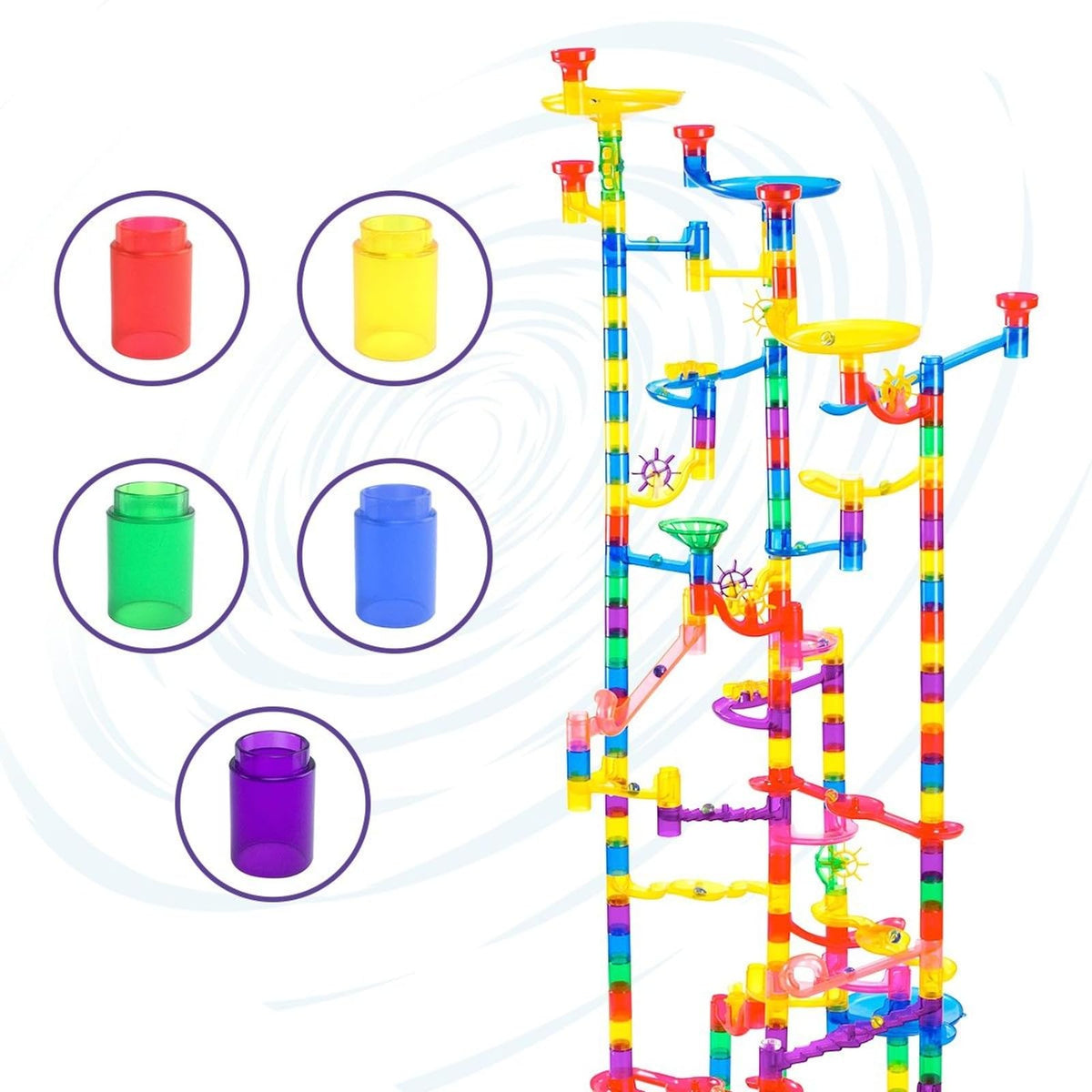 Marble Genius Tubes 30pcs – Educational Marble Run Accessory Set for 4+