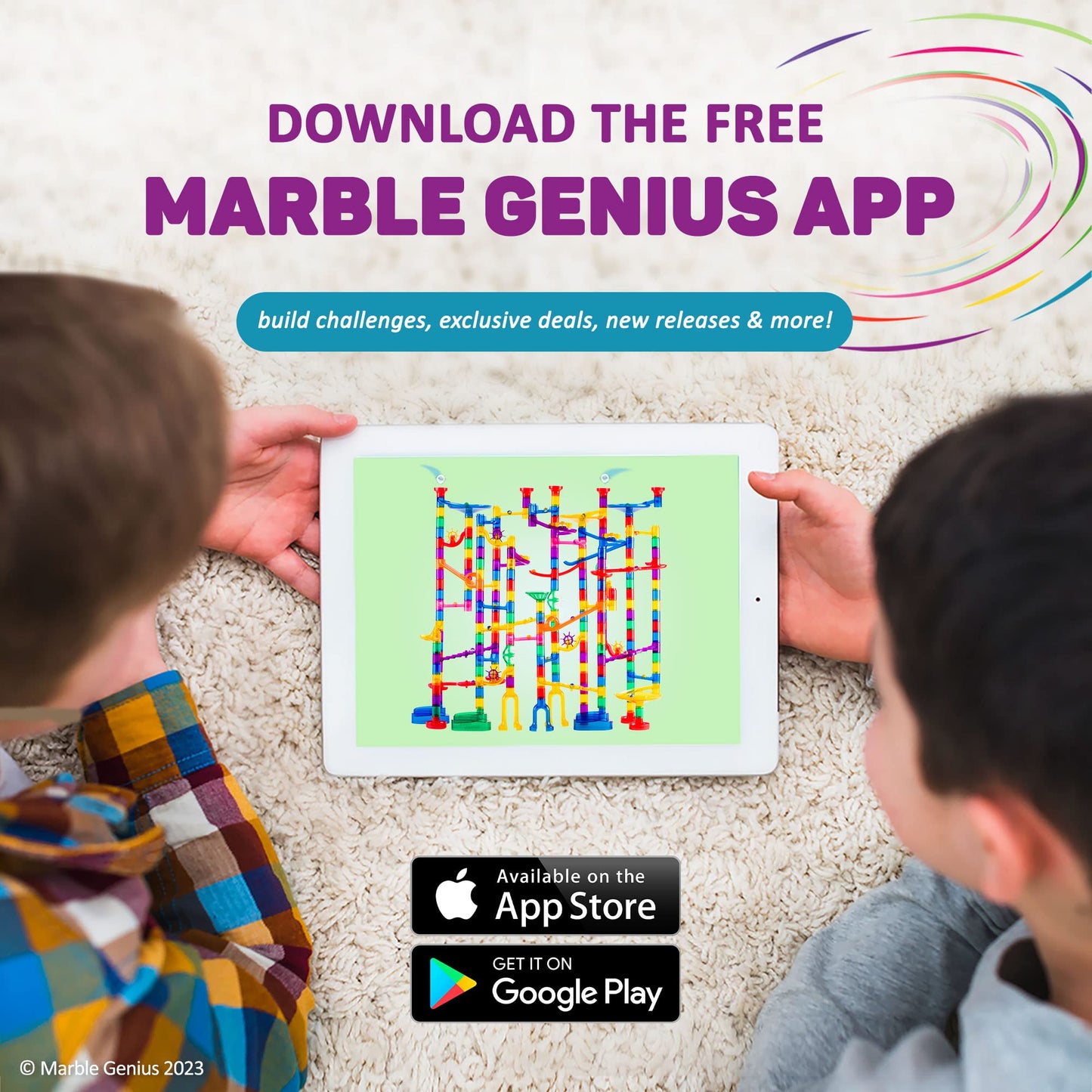Marble Genius Jumps & Swings — 8-Piece Marble Run Accessory Set for Kids 4+ | STEM Track Add-On