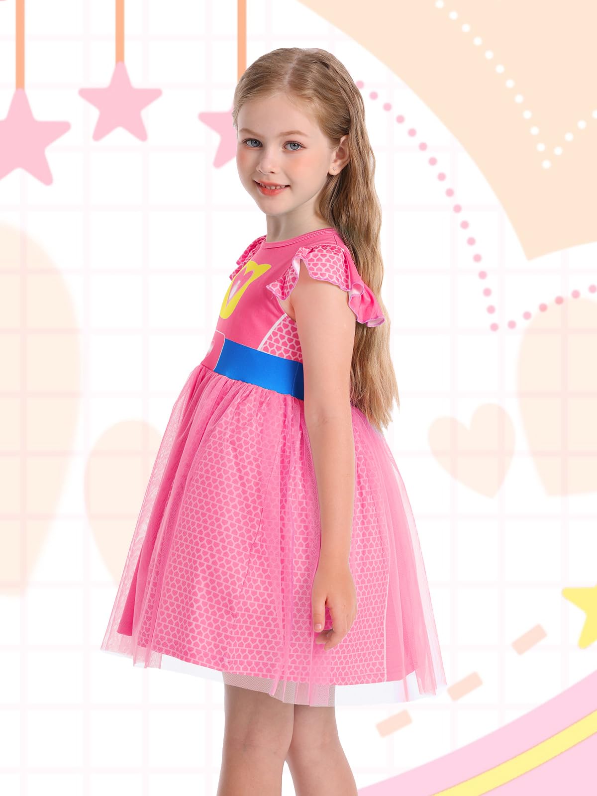 Marendyee Girls Costume Dress – Halloween & Party Cosplay in Tulle Mesh