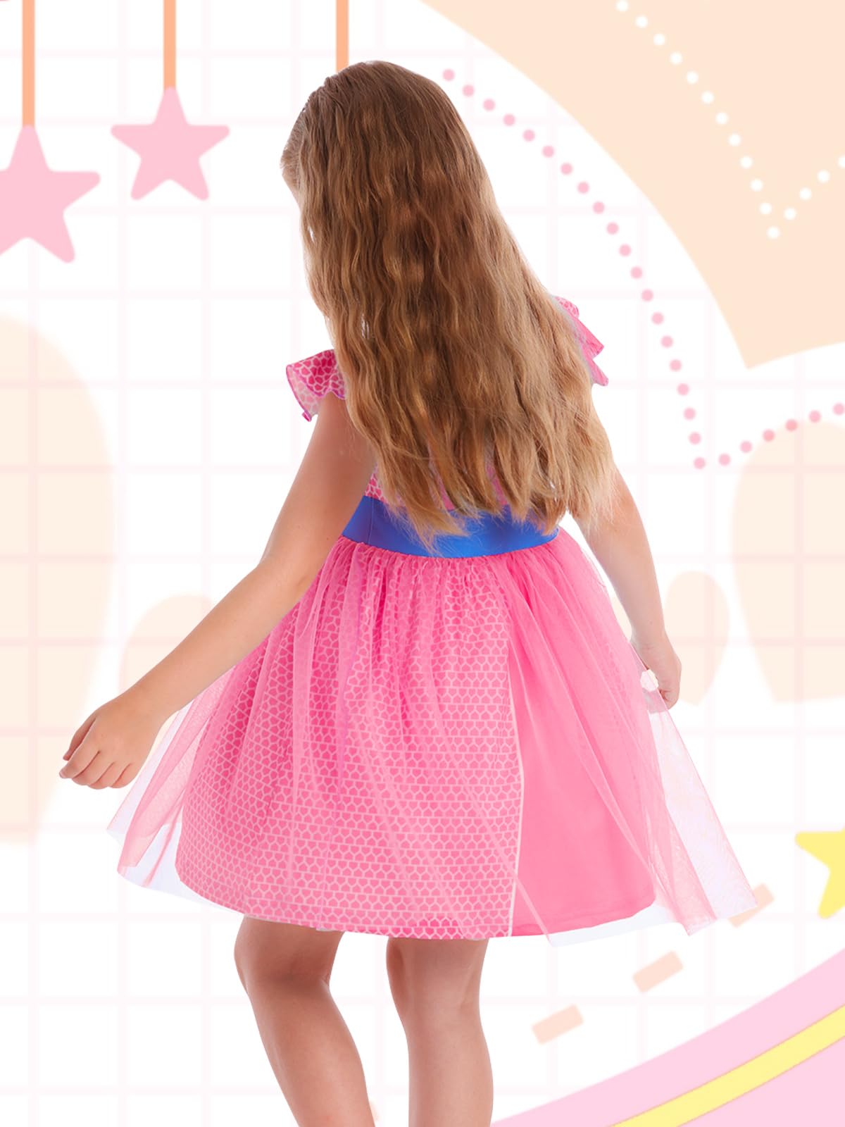 Marendyee Girls Costume Dress – Halloween & Party Cosplay in Tulle Mesh