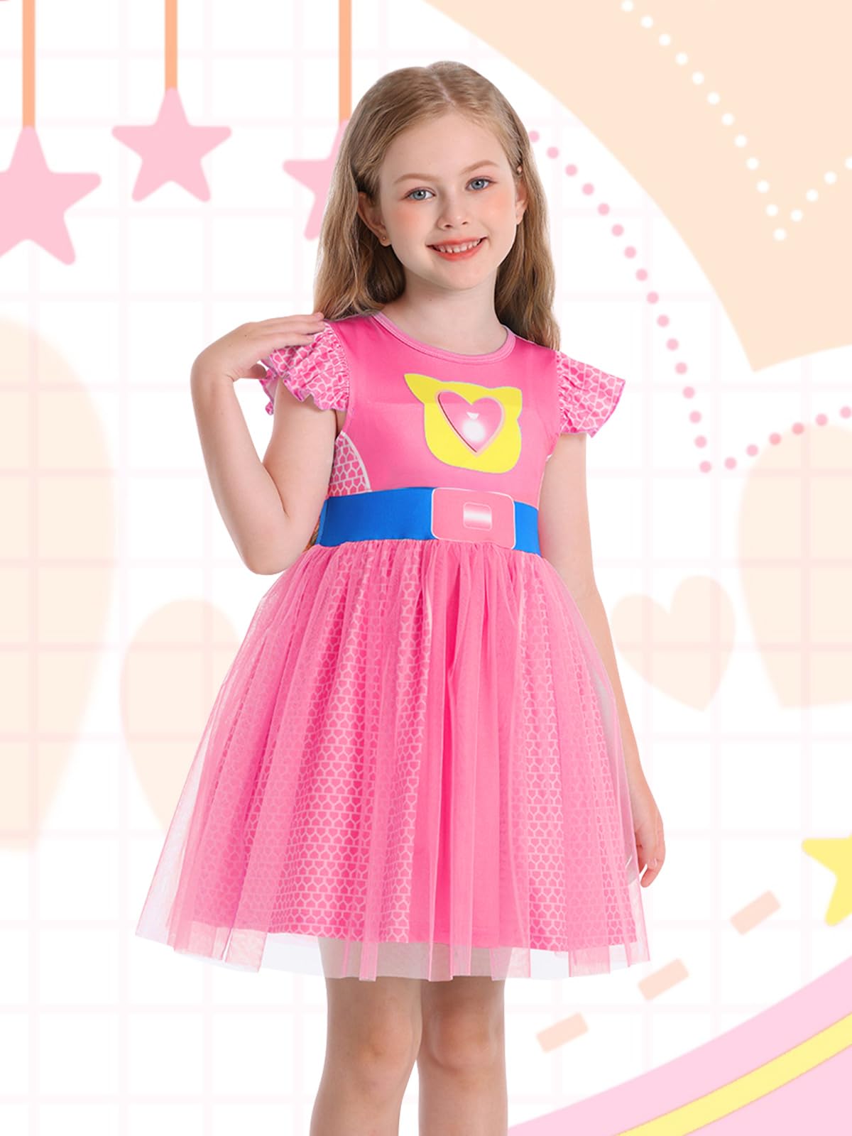 Marendyee Girls Costume Dress – Halloween & Party Cosplay in Tulle Mesh
