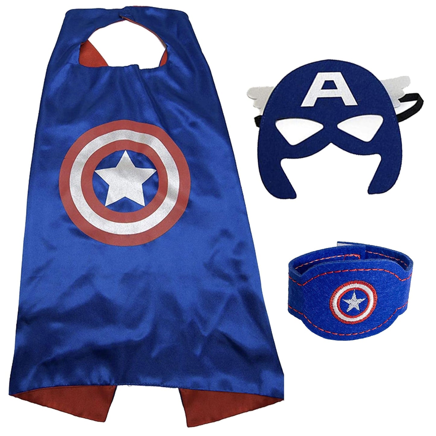 Maribus-FL Superhero Capes & Masks for Kids | Satin Capes & Felt Masks