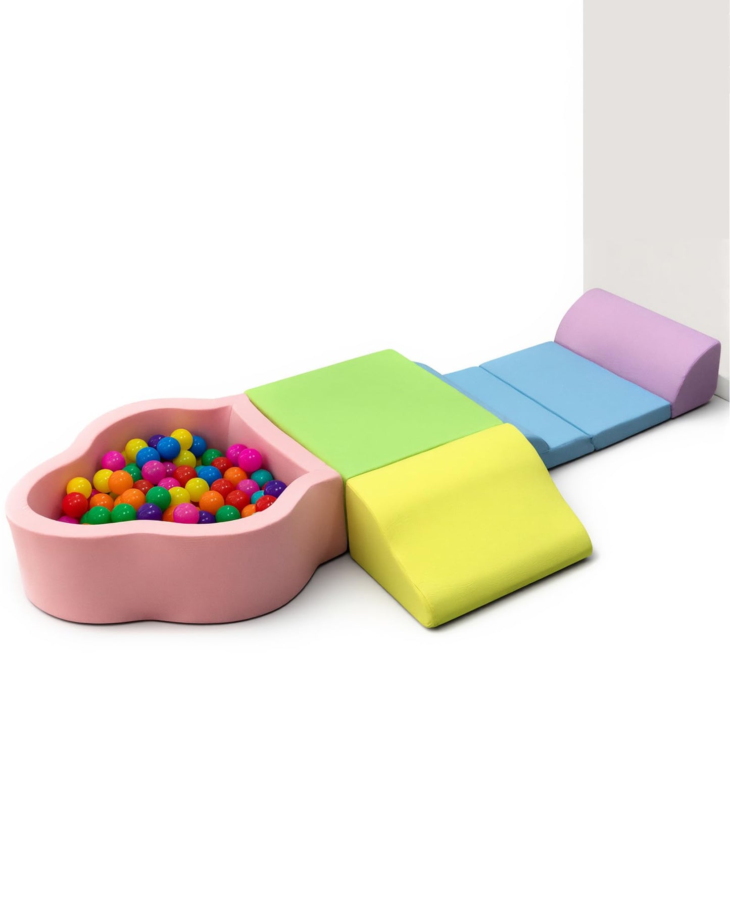 Markdang Soft Play Set – Foam Toddler Climbing Blocks with Anti-Slip Base & Velcro Connectors (6-24M)