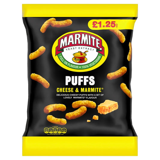 Marmite Yeast Extract Cheese & Marmite Puffs 60g (Box of 18)